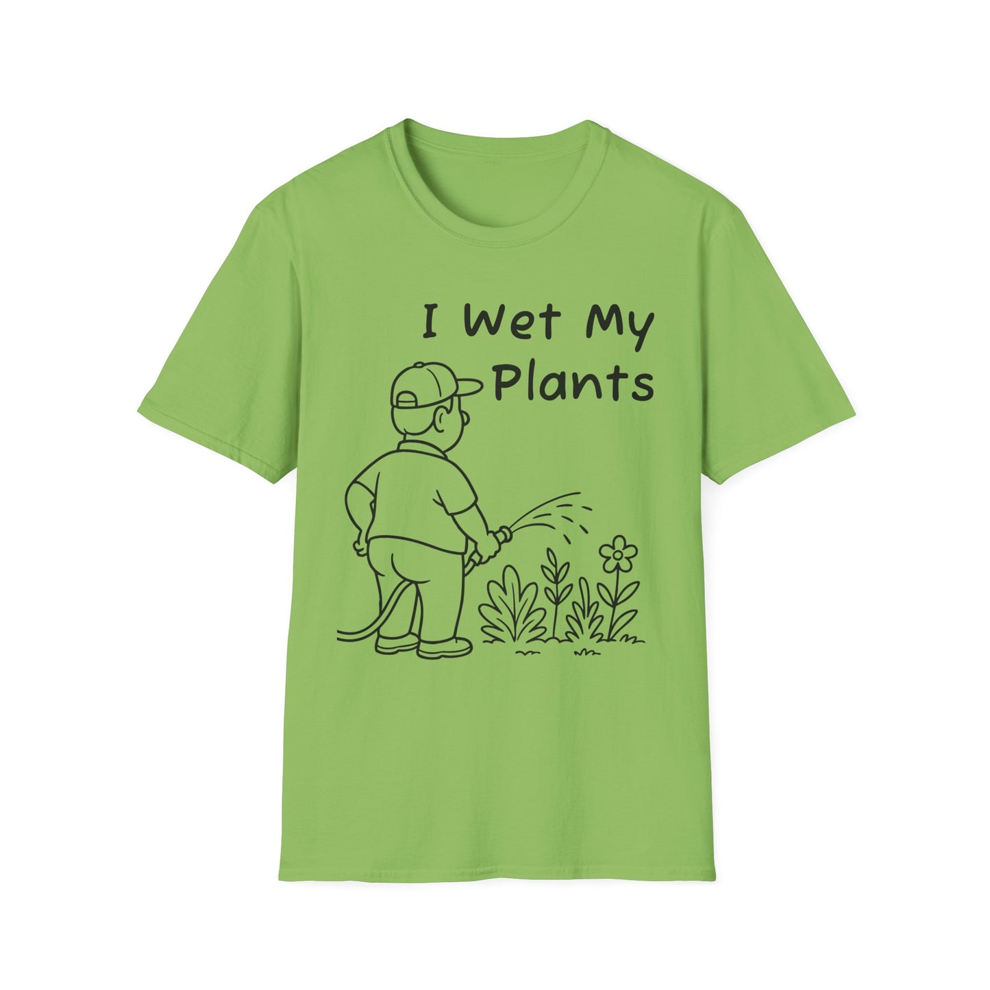 Funny Plant Lover T-Shirt, Gardening Gift, Unisex Tee, I Wet My Plants Shirt, Graphic Shirt