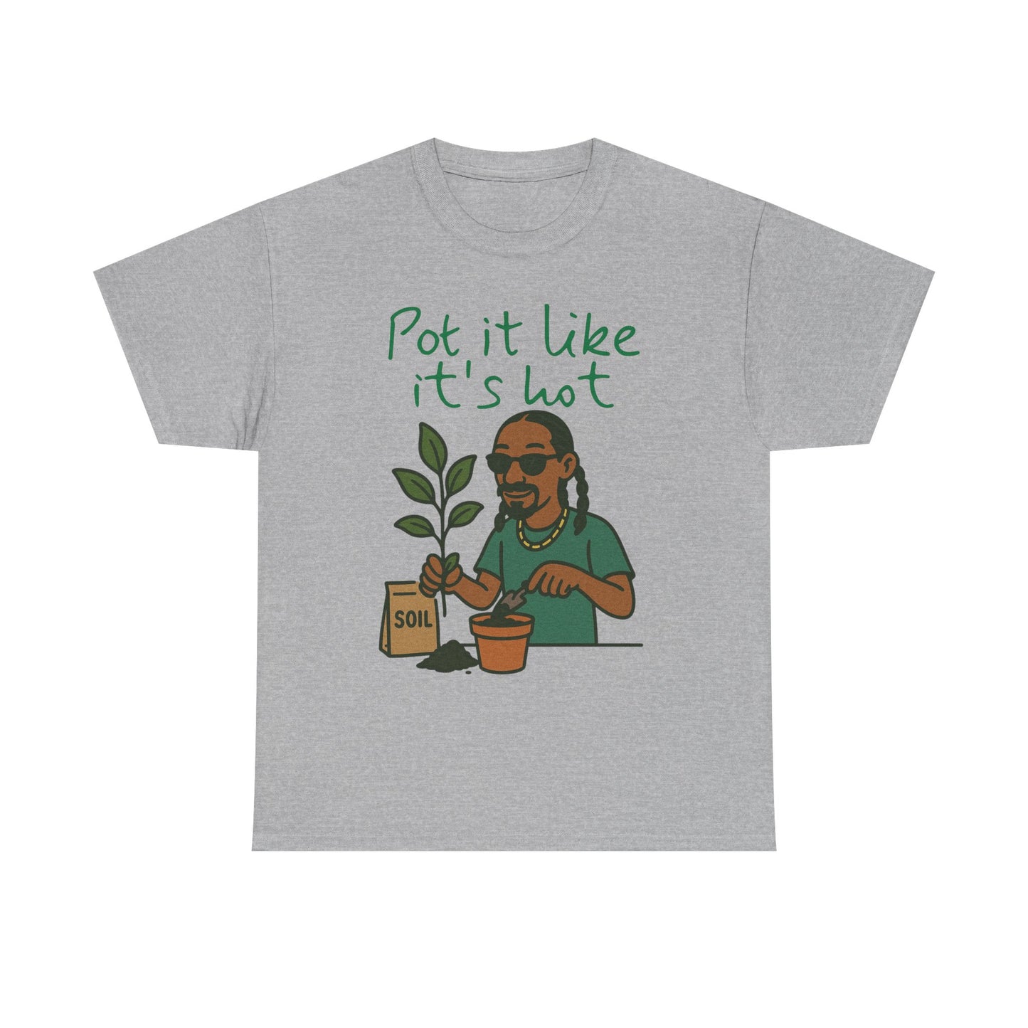Pot It Like It's Hot Tee, Funny Gardening Shirt, Plant Lover Gift, Unisex Cotton Tee, Summer Vibe T-Shirt, Eco-Friendly Apparel