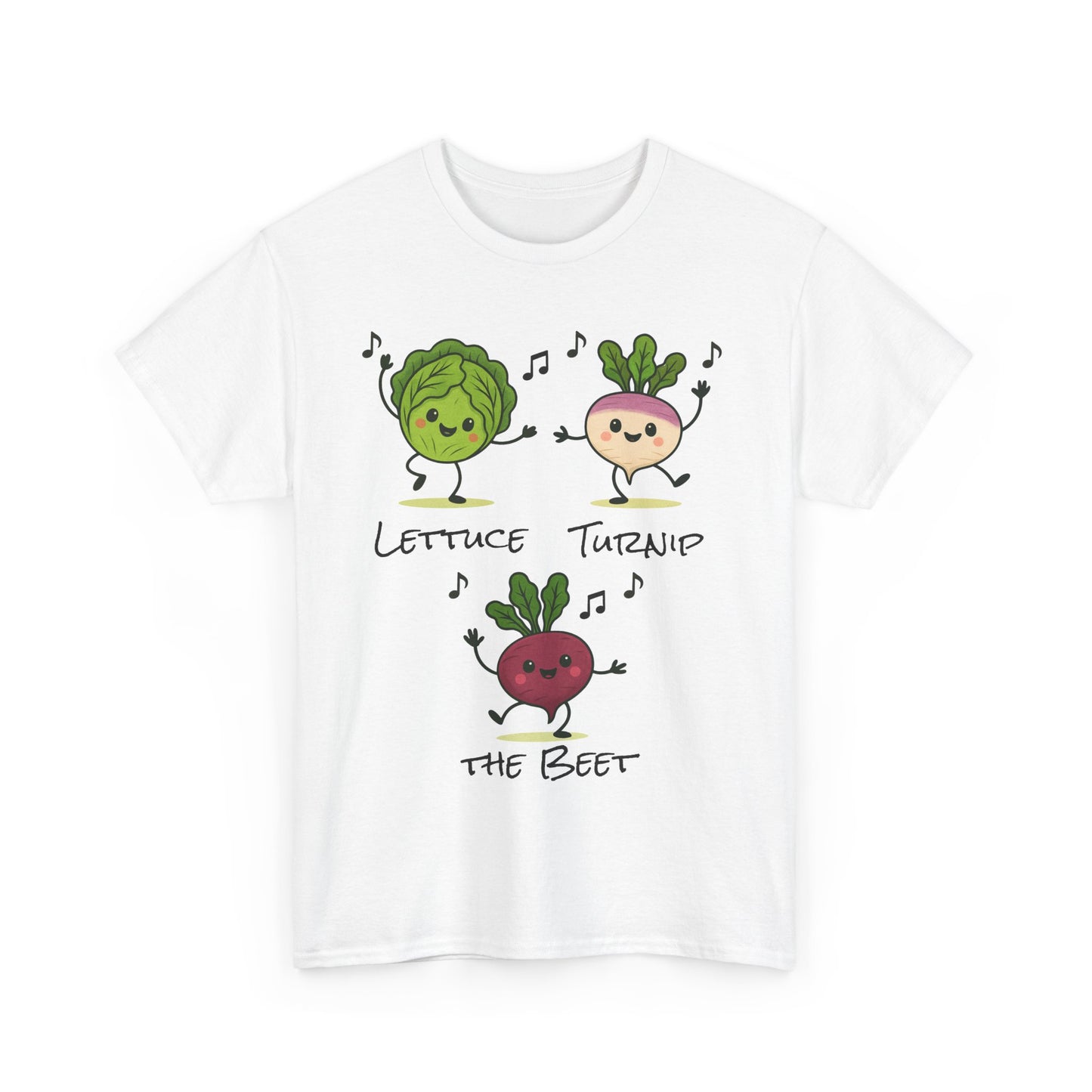 Lettuce Turnip the Beet Tee, Funny Unisex Humor Shirt, Cute Gardening Gift, Music Lover Apparel, Vegetable Lovers Tees