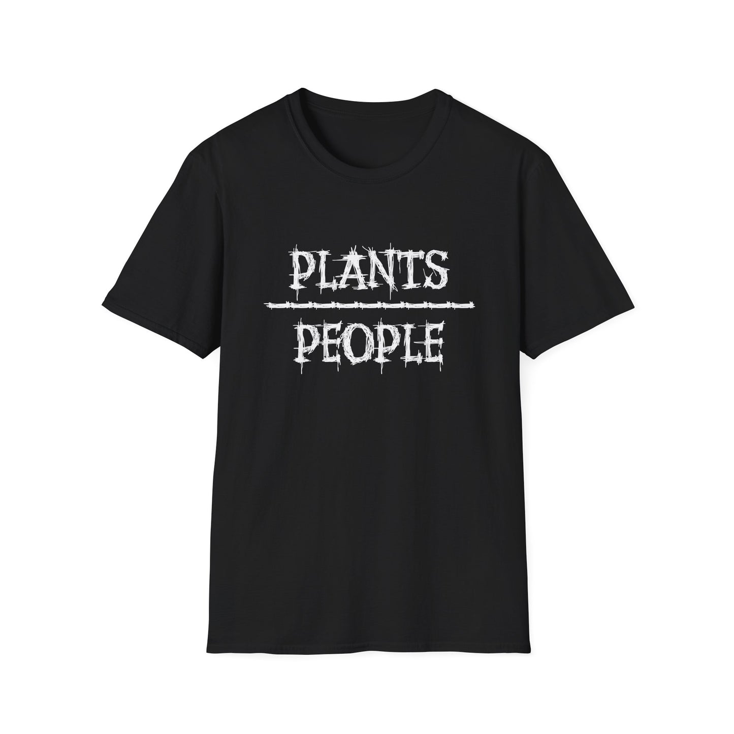 Plants over People Unisex Soft style T-Shirt, Plant Lovers Shirt, Botanical Tee, Nature Graphic Top, Gardening T-shirt
