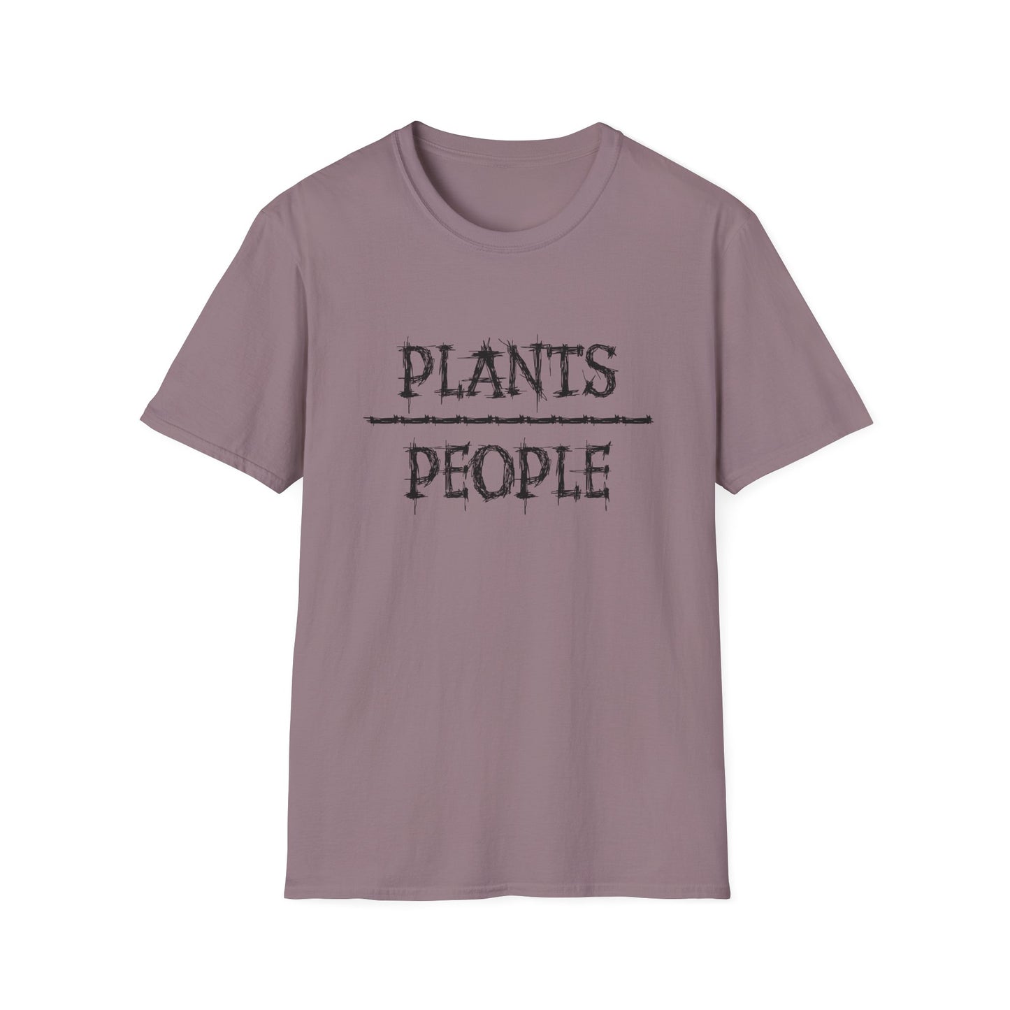 Plants over People Unisex Soft style T-Shirt, Plant Lovers Shirt, Botanical Tee, Nature Graphic Top, Gardening T-shirt