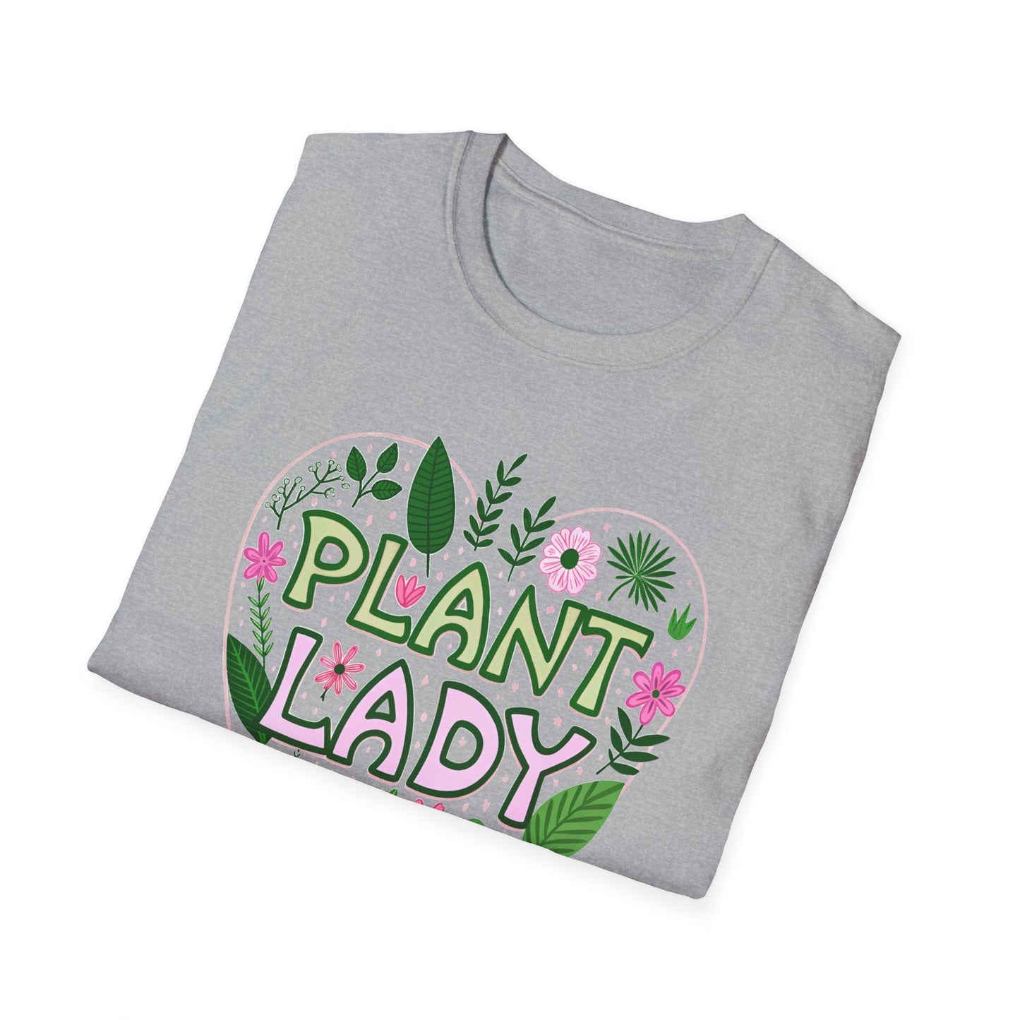 Plant Lady T-Shirt Heart Gift for Gardeners Shirt for Plant Lover Mother's Day Birthday Everyday Wear