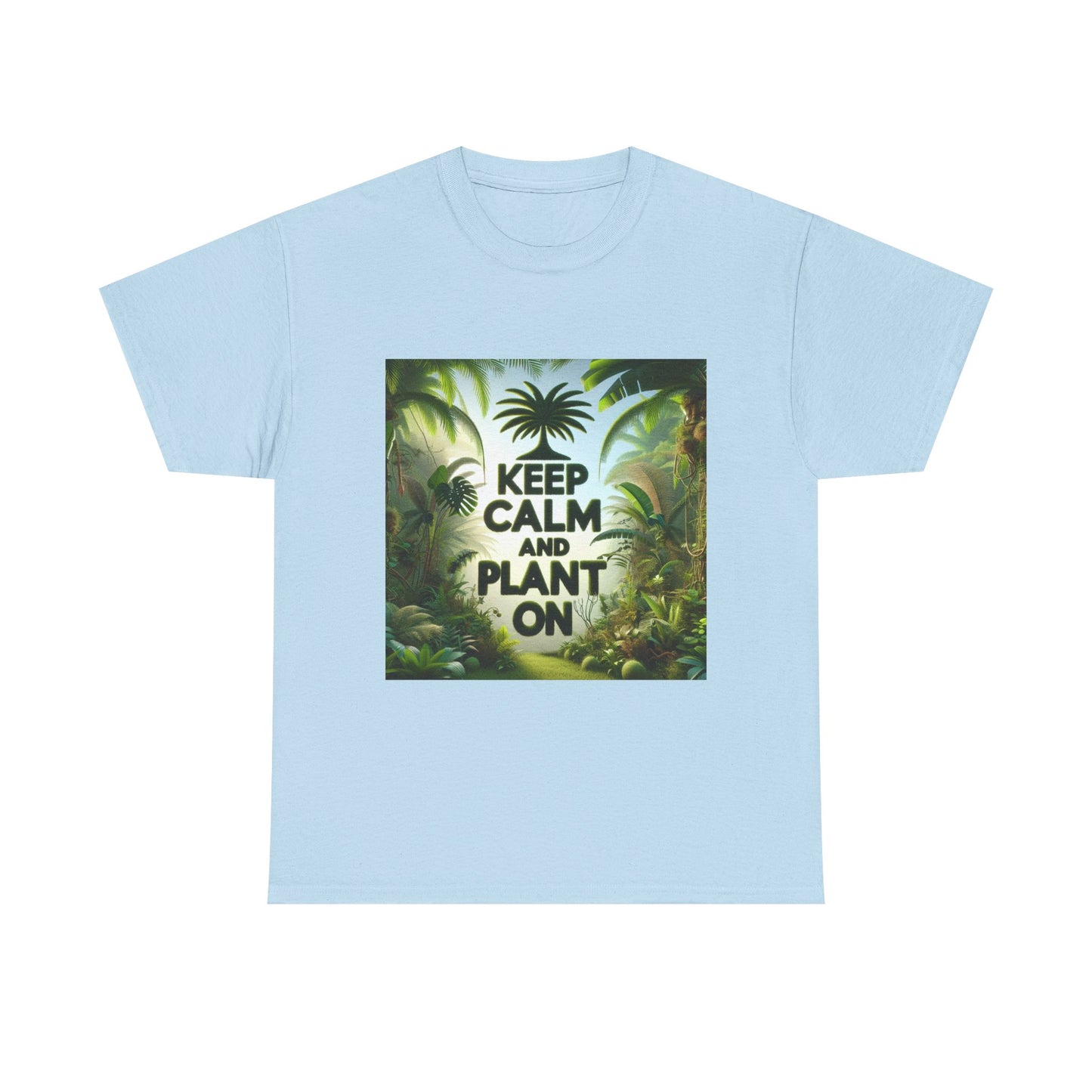 Keep Calm and Plant On Tee, Nature Lover Gift, Gardening T-Shirt, Eco-Friendly Apparel, Unisex Cotton Top