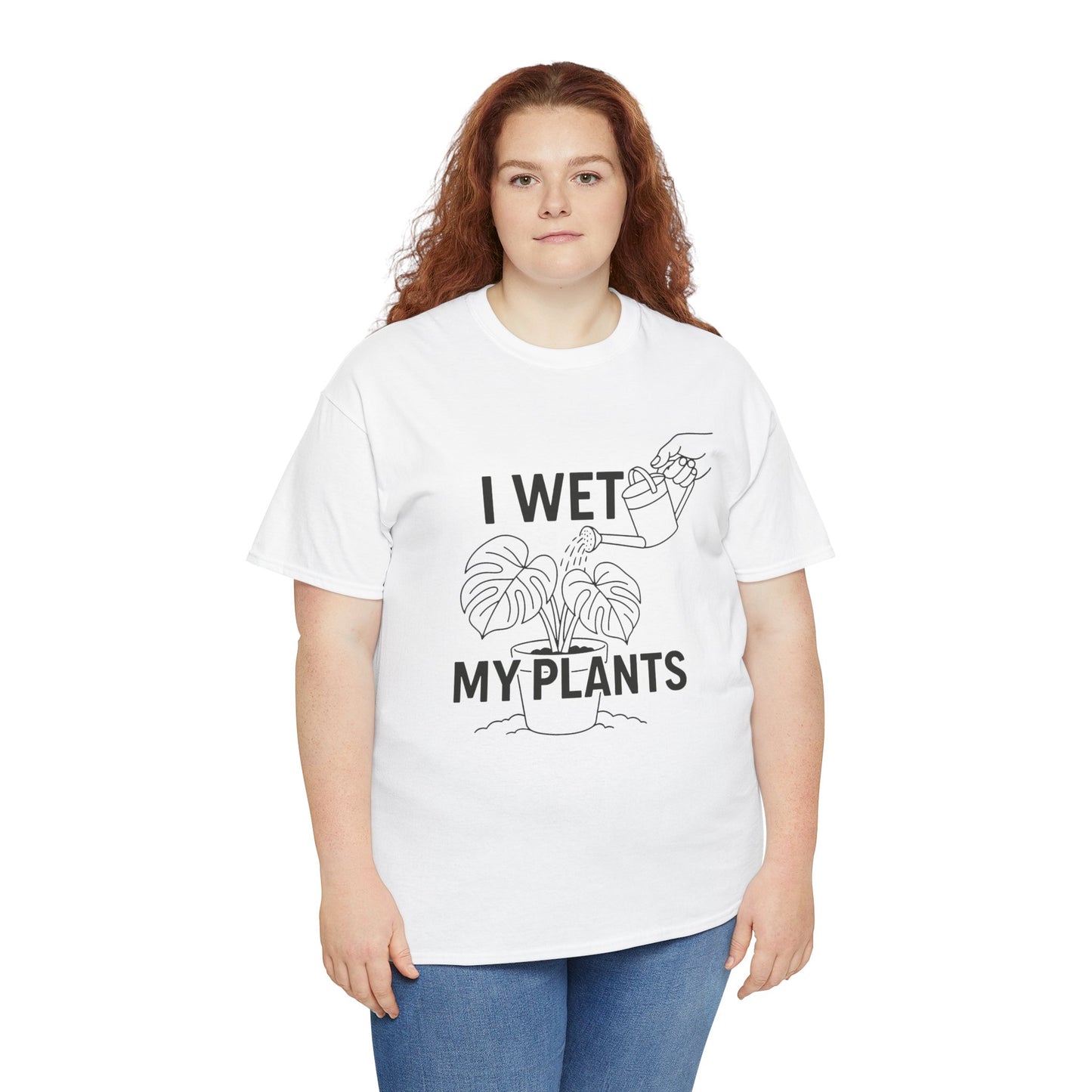 Funny Plant Lover Tee, I Wet My Plants Shirt, Gardening Gift, Unisex Cotton T-Shirt, Plant Parent Apparel, Houseplant Humor Tee