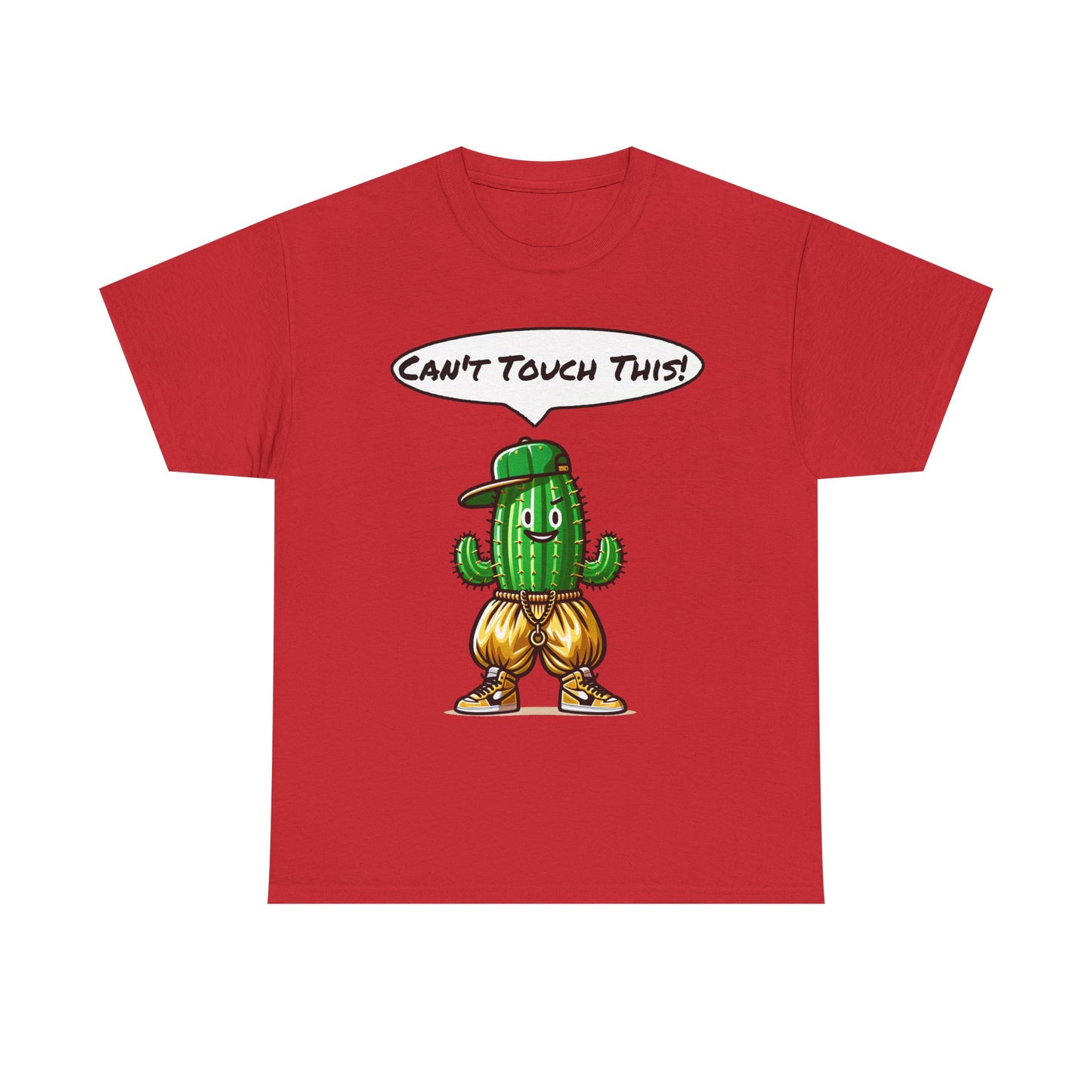 Funny Cactus Tee - Can't Touch This! | Unisex Heavy Cotton T-Shirt, Gift for Friends, Casual Wear, Summer Fashion, Unique Graphic Tee