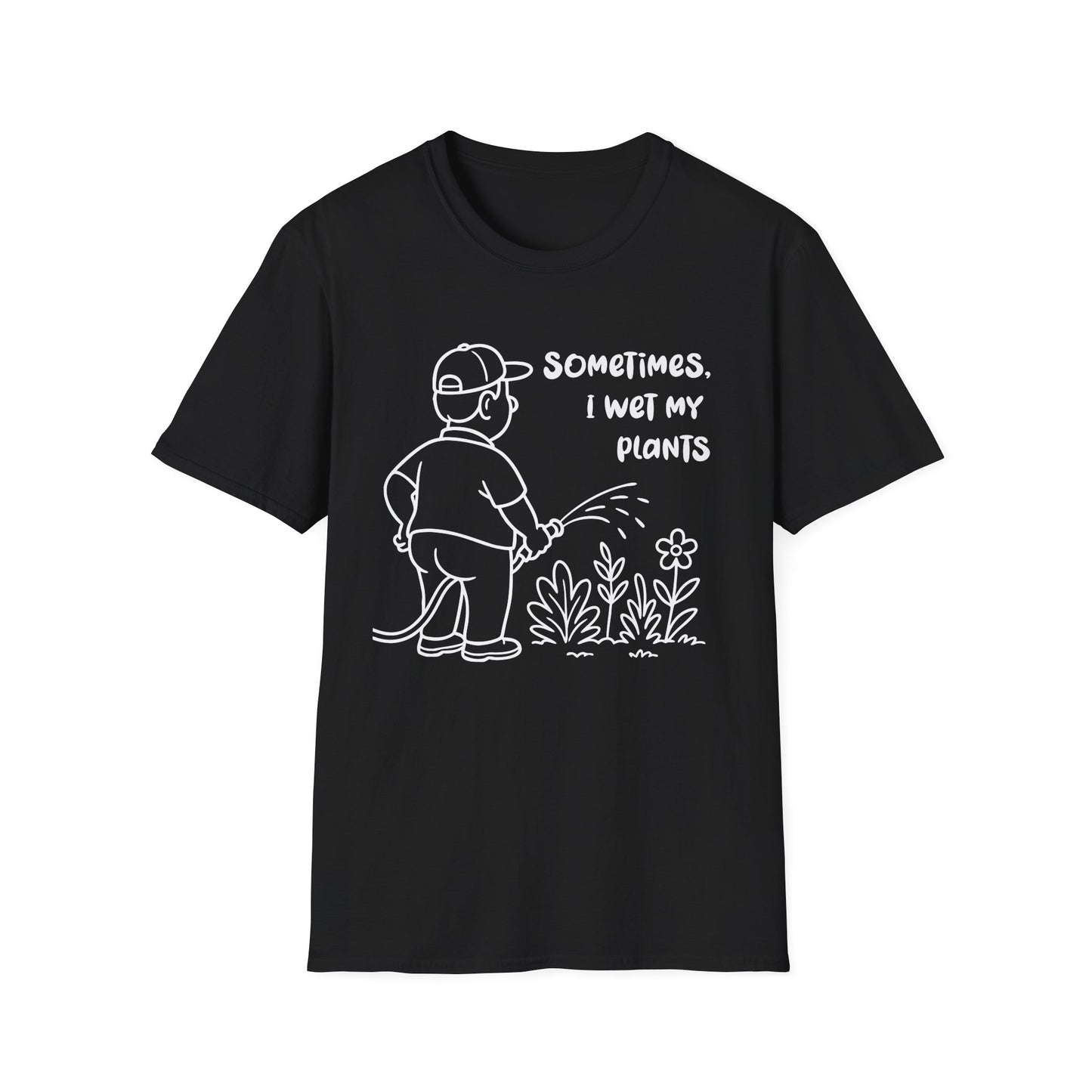 Funny Plant Lover T-Shirt Gift for Gardening Lover Shirt Gift for Him / Her I Wet My Plants Tee