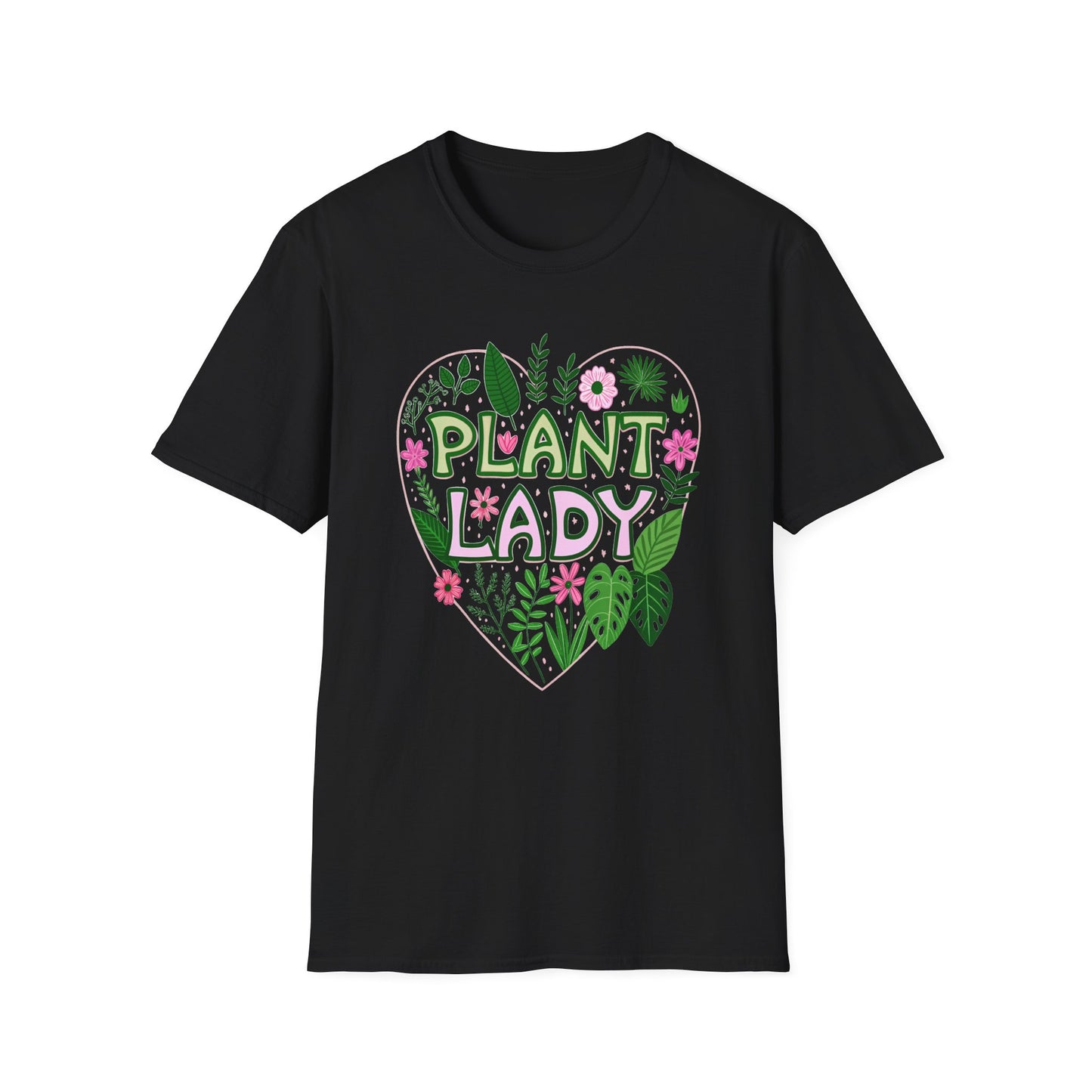 Plant Lady T-Shirt Heart Gift for Gardeners Shirt for Plant Lover Mother's Day Birthday Everyday Wear