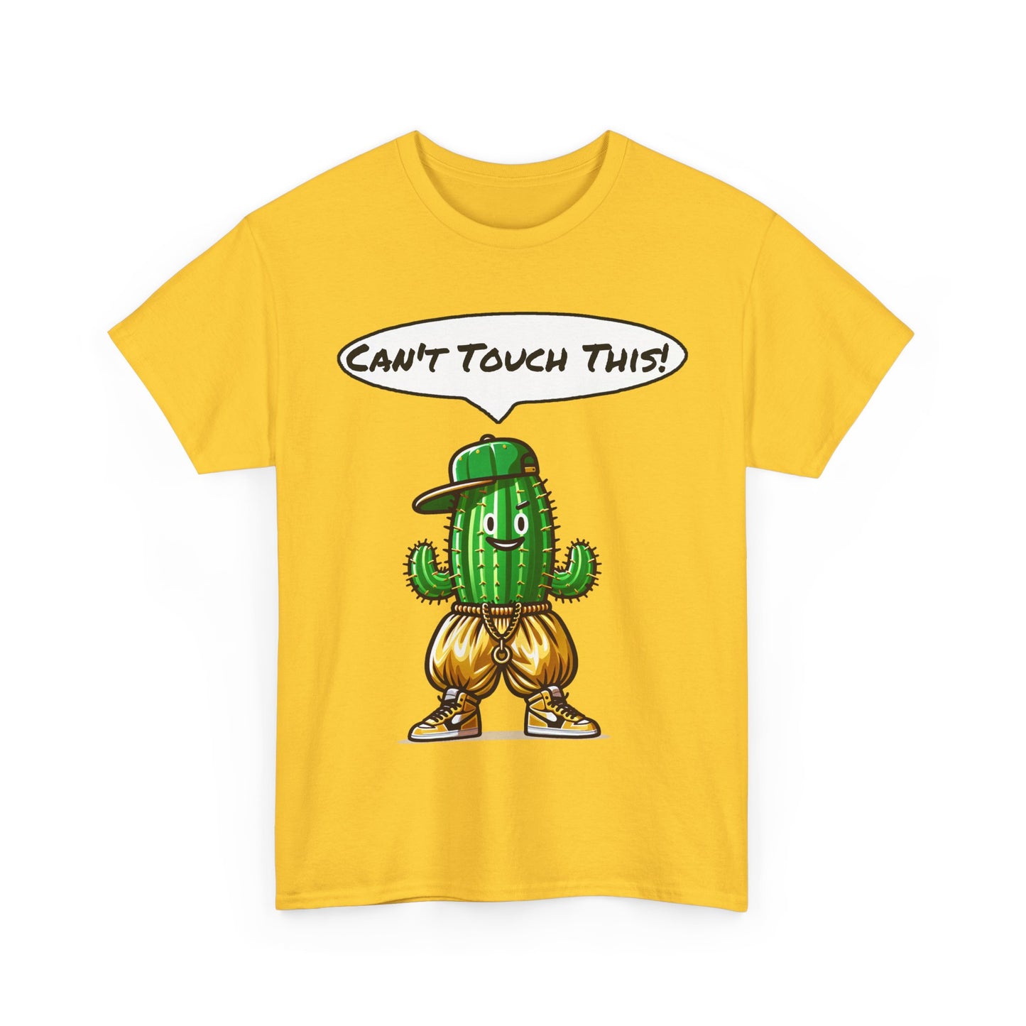 Funny Cactus Tee - Can't Touch This! | Unisex Heavy Cotton T-Shirt, Gift for Friends, Casual Wear, Summer Fashion, Unique Graphic Tee