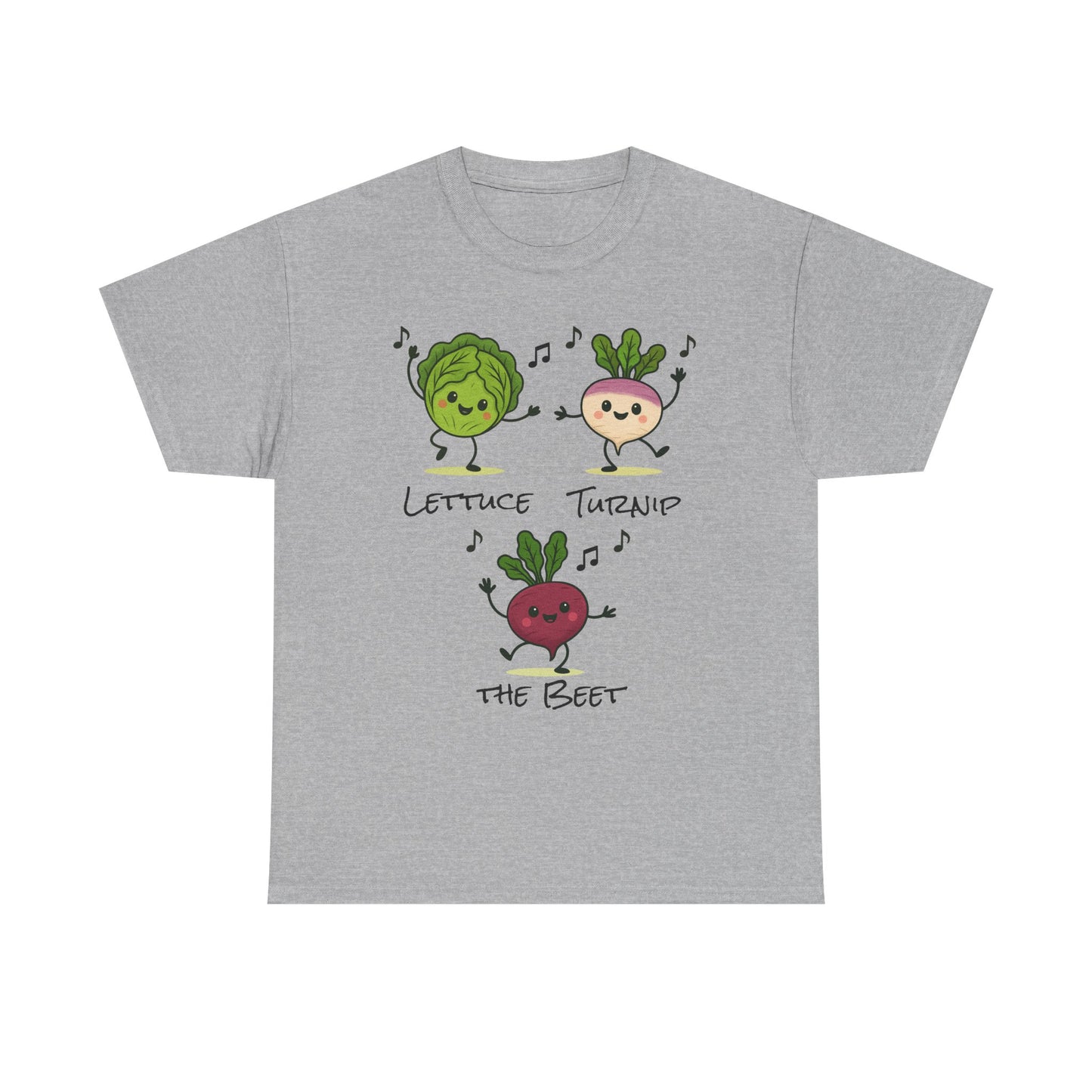 Lettuce Turnip the Beet Tee, Funny Unisex Humor Shirt, Cute Gardening Gift, Music Lover Apparel, Vegetable Lovers Tees