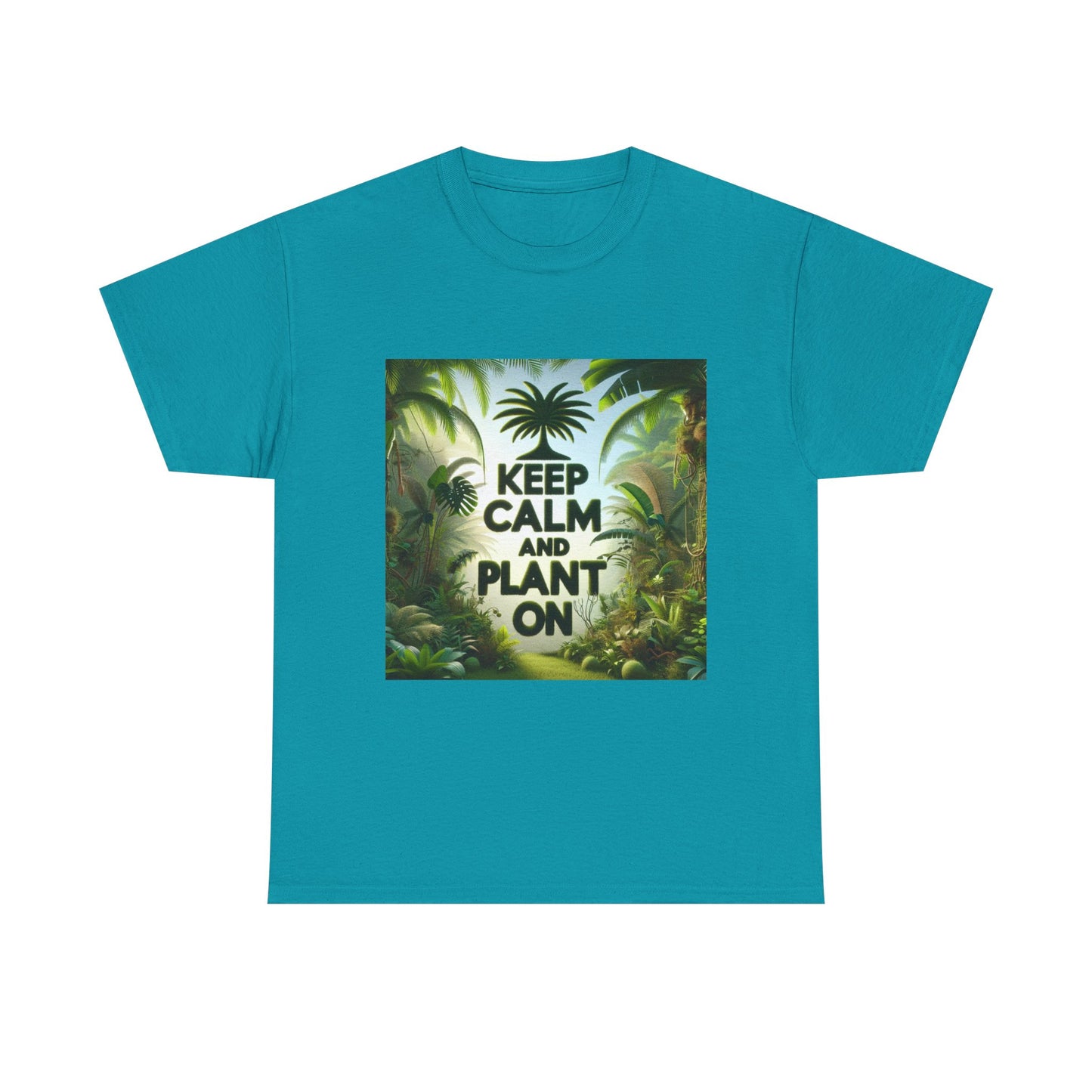 Keep Calm and Plant On Tee, Nature Lover Gift, Gardening T-Shirt, Eco-Friendly Apparel, Unisex Cotton Top
