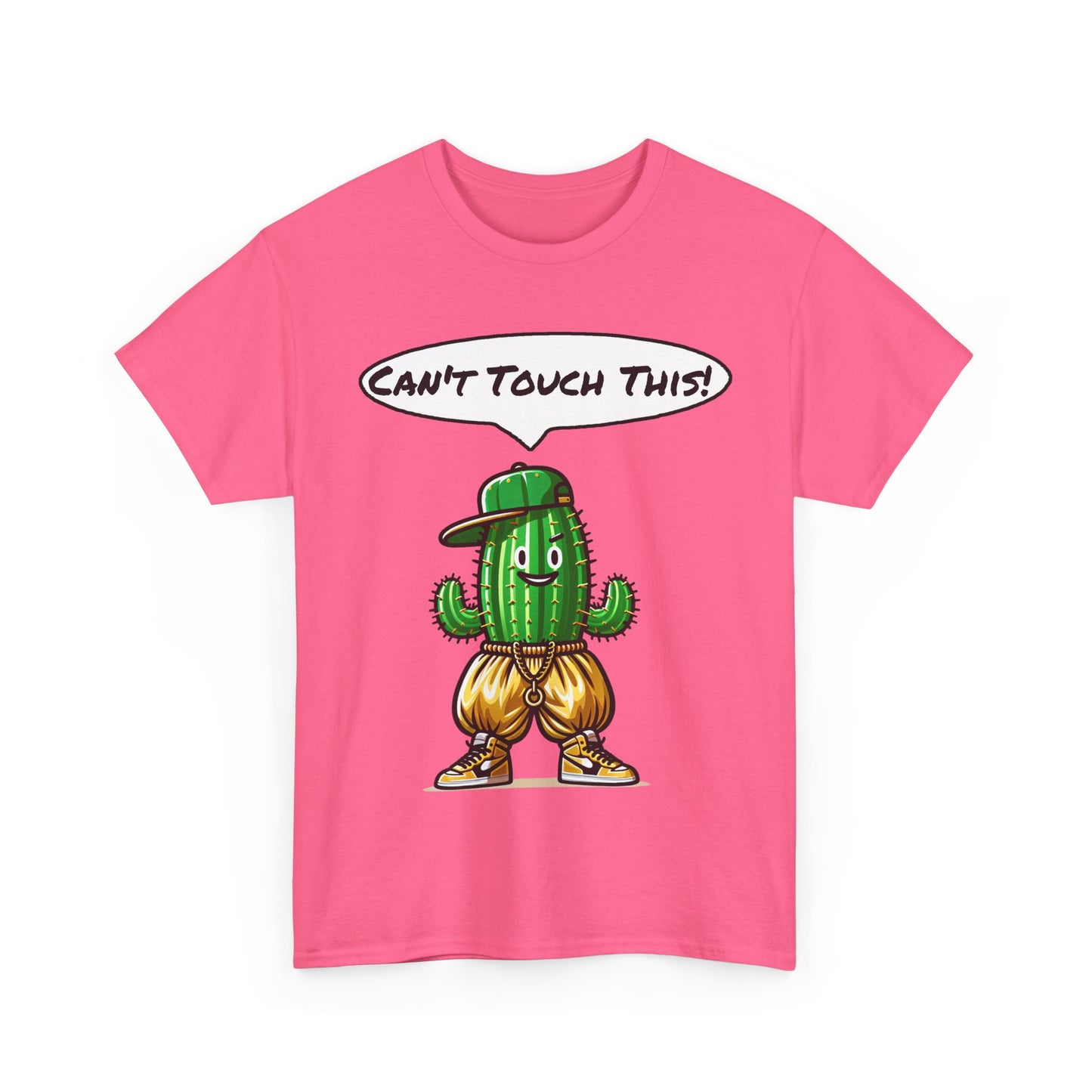 Funny Cactus Tee - Can't Touch This! | Unisex Heavy Cotton T-Shirt, Gift for Friends, Casual Wear, Summer Fashion, Unique Graphic Tee