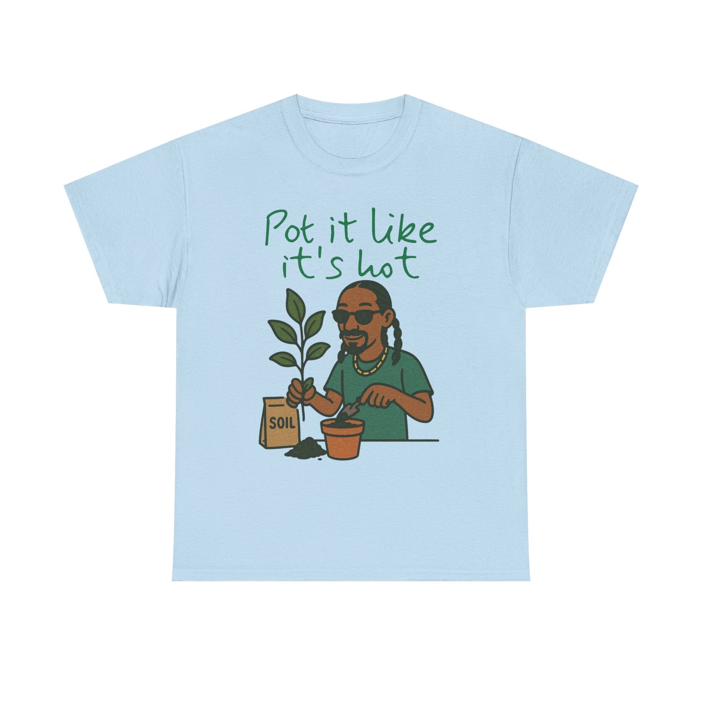 Pot It Like It's Hot Tee, Funny Gardening Shirt, Plant Lover Gift, Unisex Cotton Tee, Summer Vibe T-Shirt, Eco-Friendly Apparel