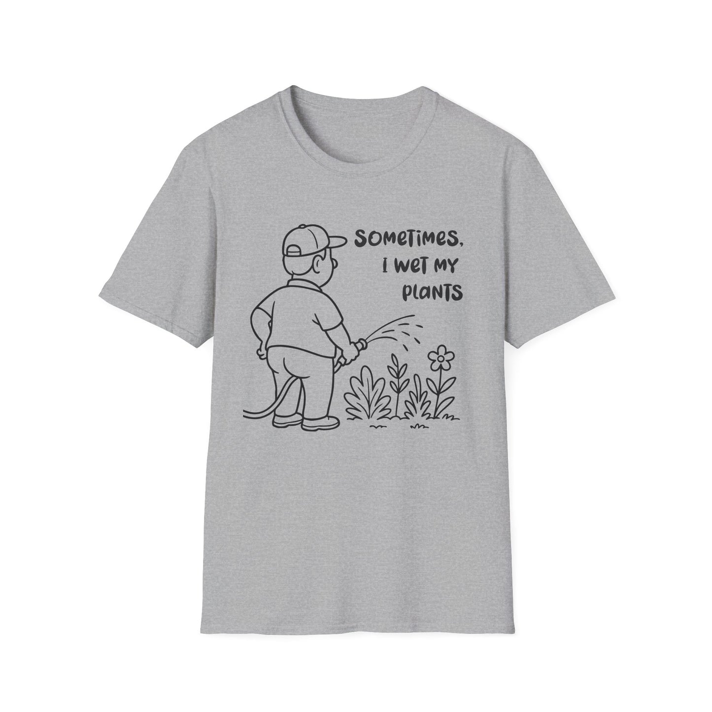 Funny Plant Lover T-Shirt Gift for Gardening Lover Shirt Gift for Him / Her I Wet My Plants Tee