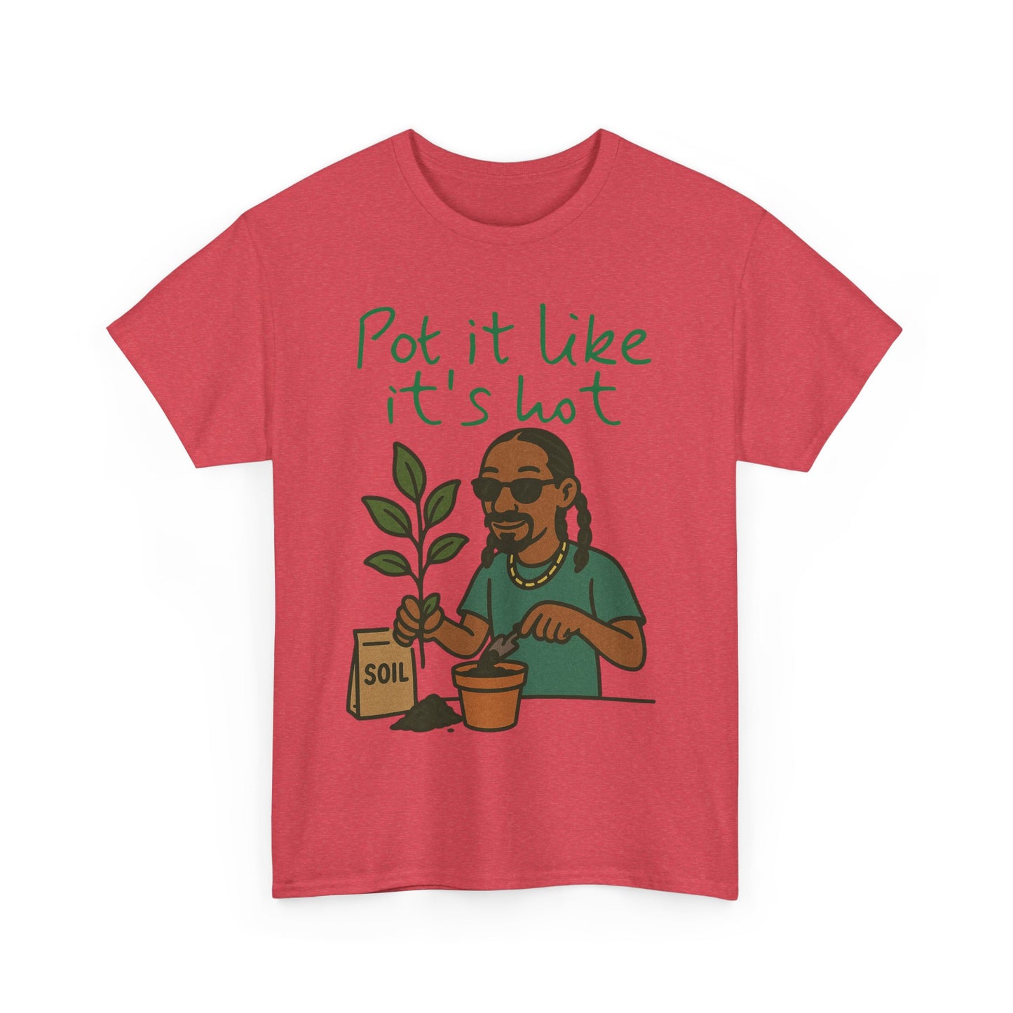 Pot It Like It's Hot Tee, Funny Gardening Shirt, Plant Lover Gift, Unisex Cotton Tee, Summer Vibe T-Shirt, Eco-Friendly Apparel