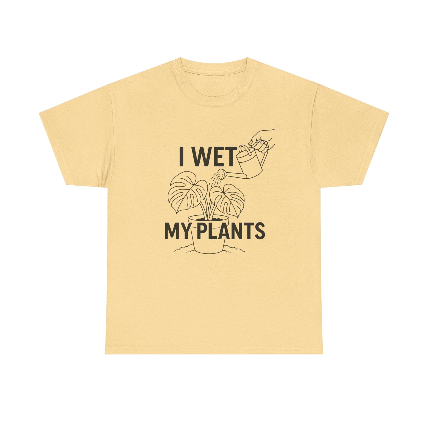 Funny Plant Lover Tee, I Wet My Plants Shirt, Gardening Gift, Unisex Cotton T-Shirt, Plant Parent Apparel, Houseplant Humor Tee