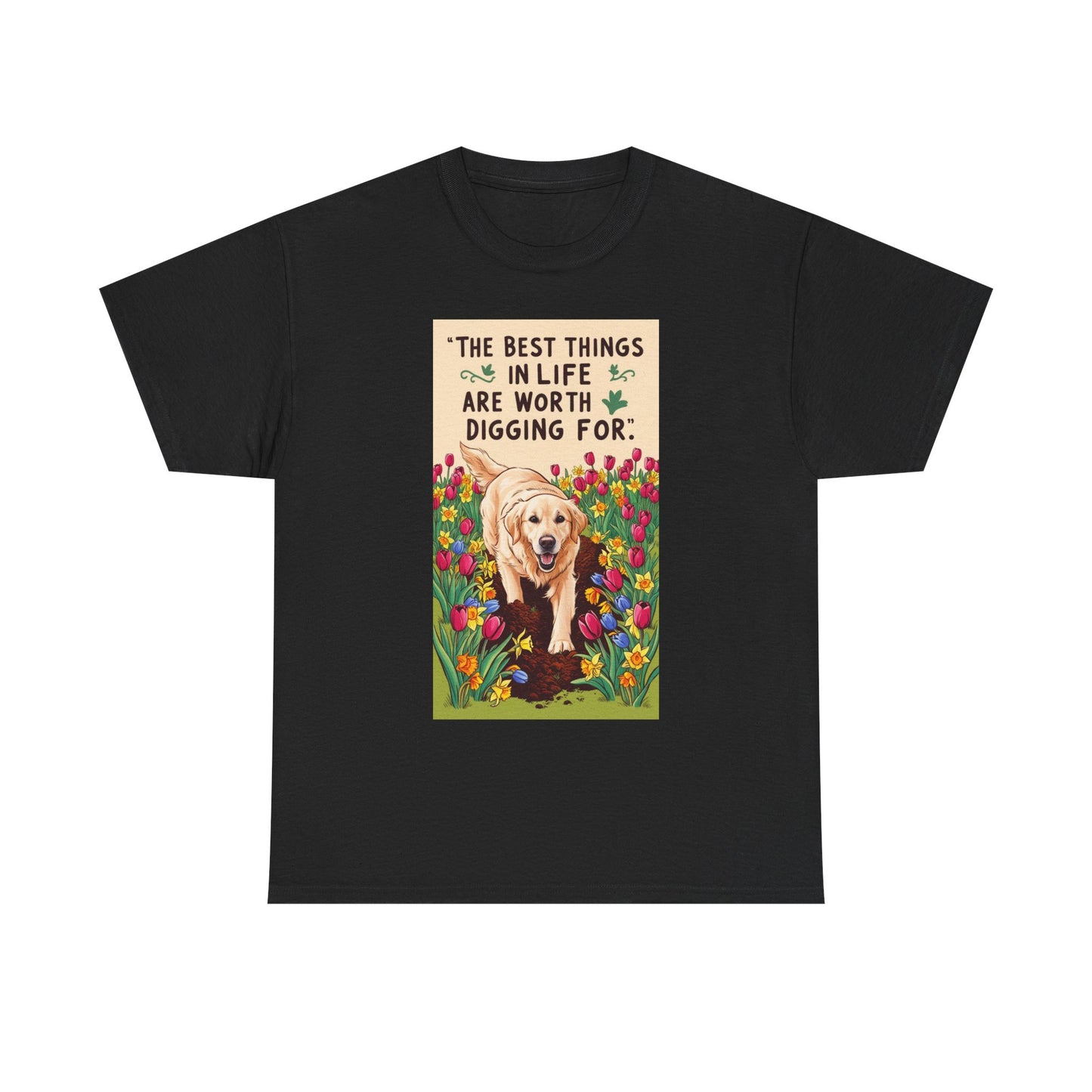 Garden Lover, Dog Lover Tee, Unisex Cotton Shirt, Pet Parent Gift, Gift for Dog Enthusiasts, Cute Canine T-Shirt, Nature Tee