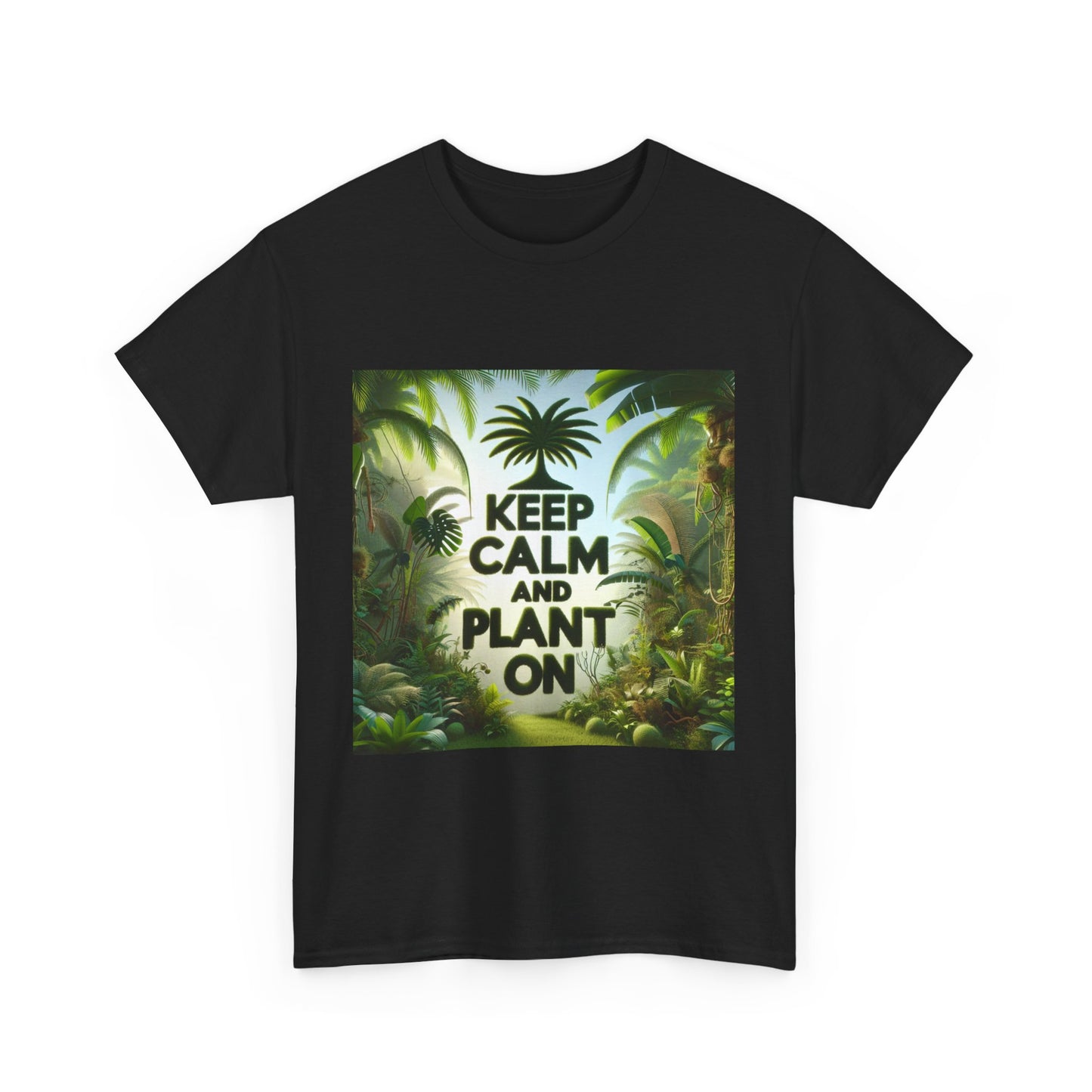 Keep Calm and Plant On Tee, Nature Lover Gift, Gardening T-Shirt, Eco-Friendly Apparel, Unisex Cotton Top