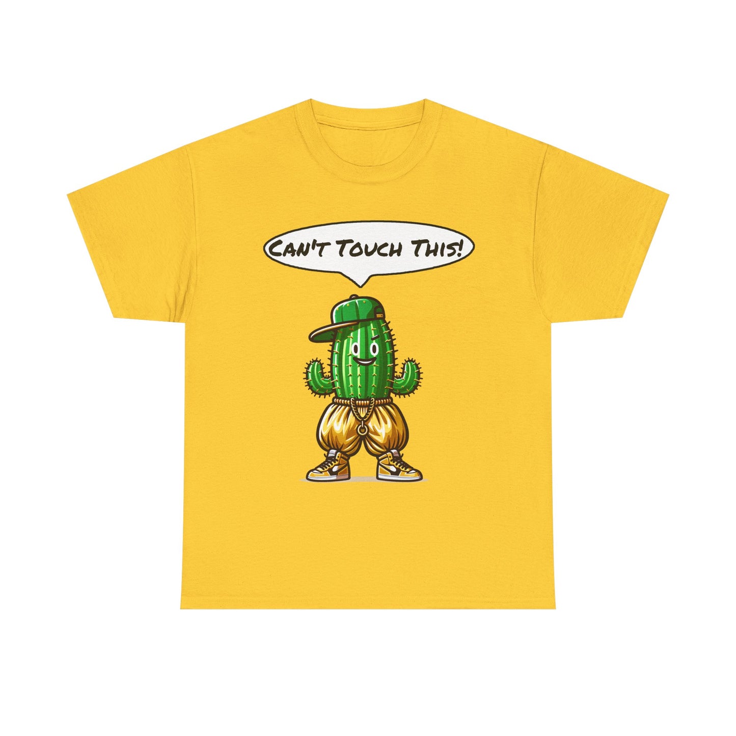 Funny Cactus Tee - Can't Touch This! | Unisex Heavy Cotton T-Shirt, Gift for Friends, Casual Wear, Summer Fashion, Unique Graphic Tee