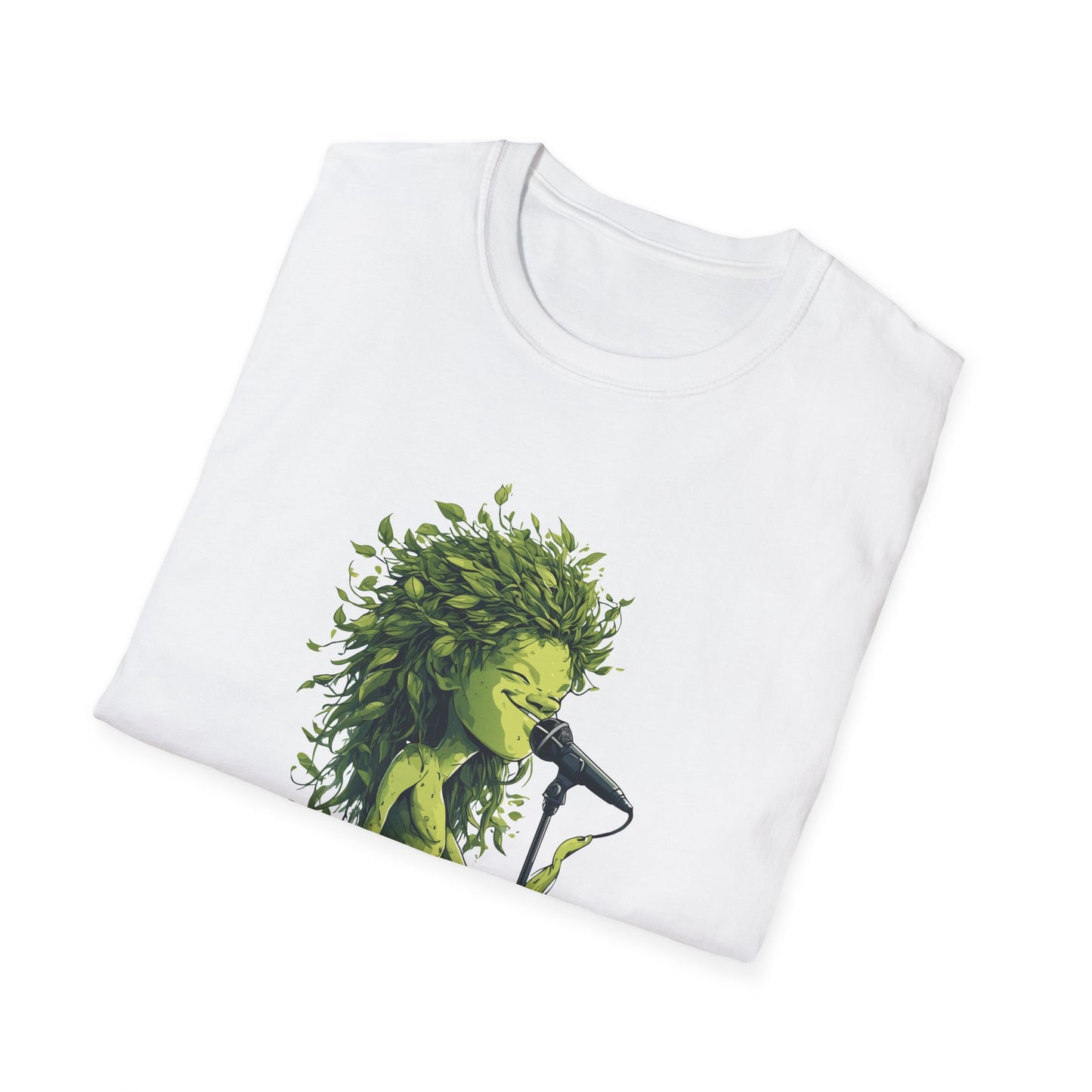 T-Shirt for Plant Lover Tee Led Zeppelin Inspired Singing Sapling Whole Lotta Love Leaves Nature Graphic Shirt Music Fan Gift