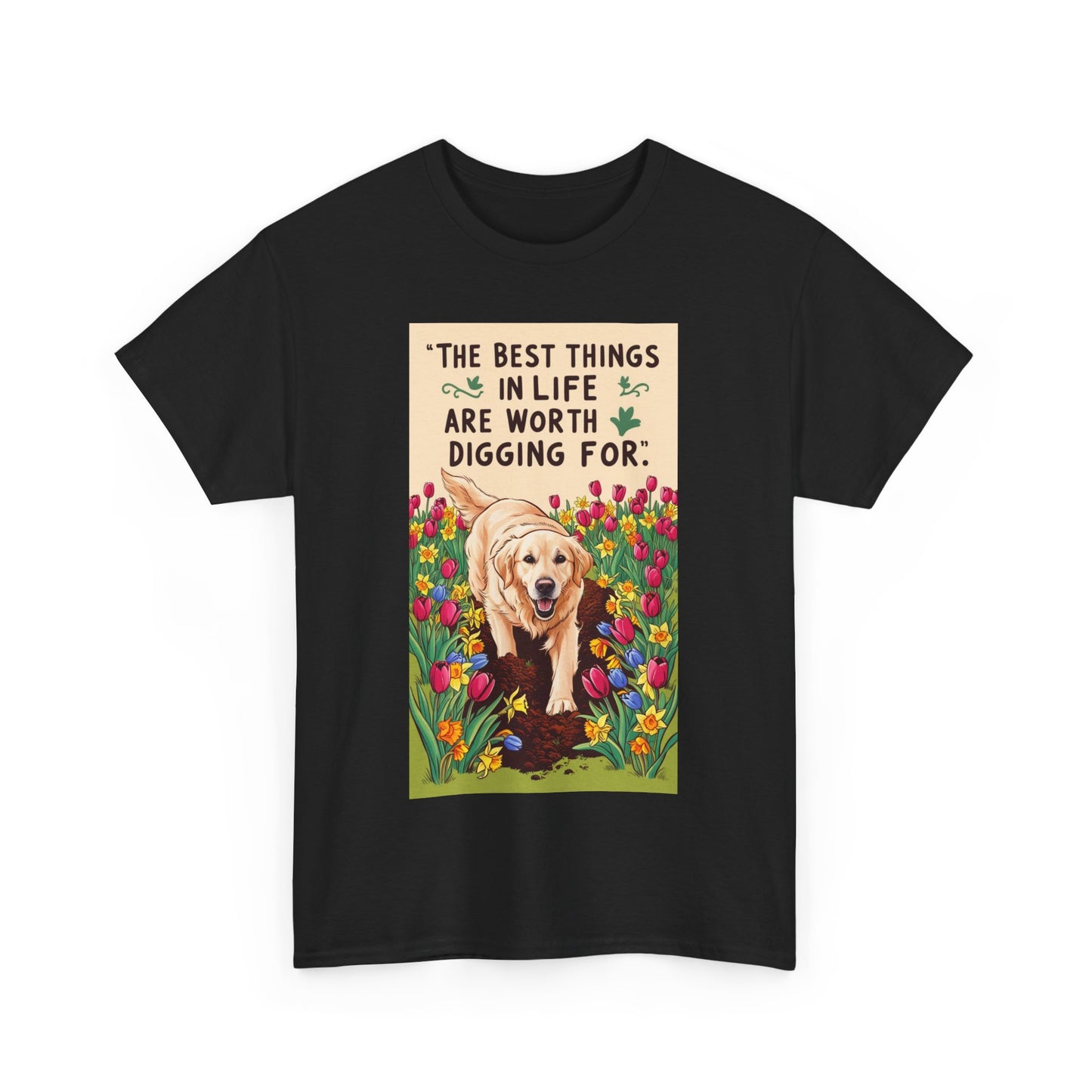 Garden Lover, Dog Lover Tee, Unisex Cotton Shirt, Pet Parent Gift, Gift for Dog Enthusiasts, Cute Canine T-Shirt, Nature Tee