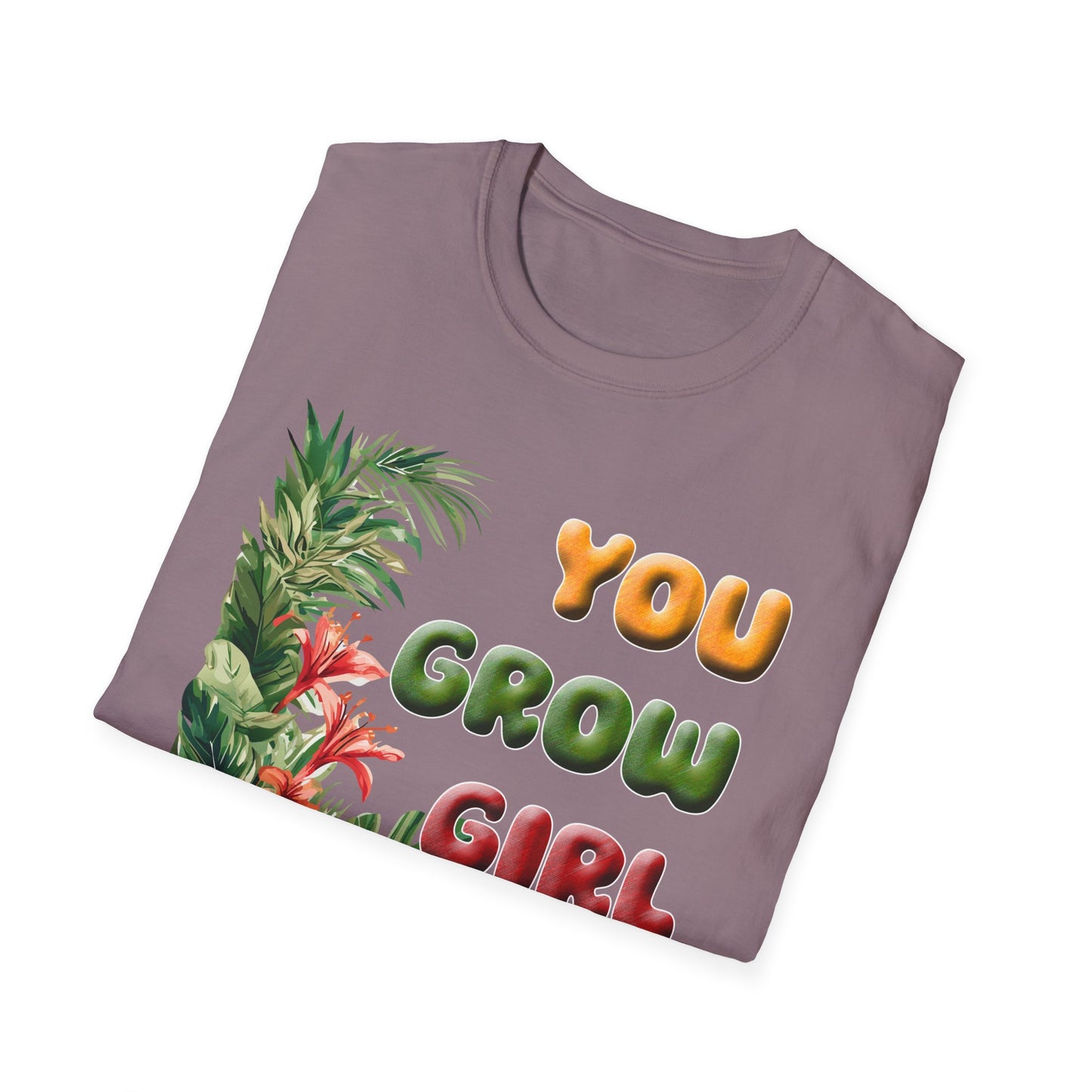 Tropical T-Shirt for Garden Lovers Tee for Plant Lover Inspirational Gift for Women Summer Style You Grow Girl