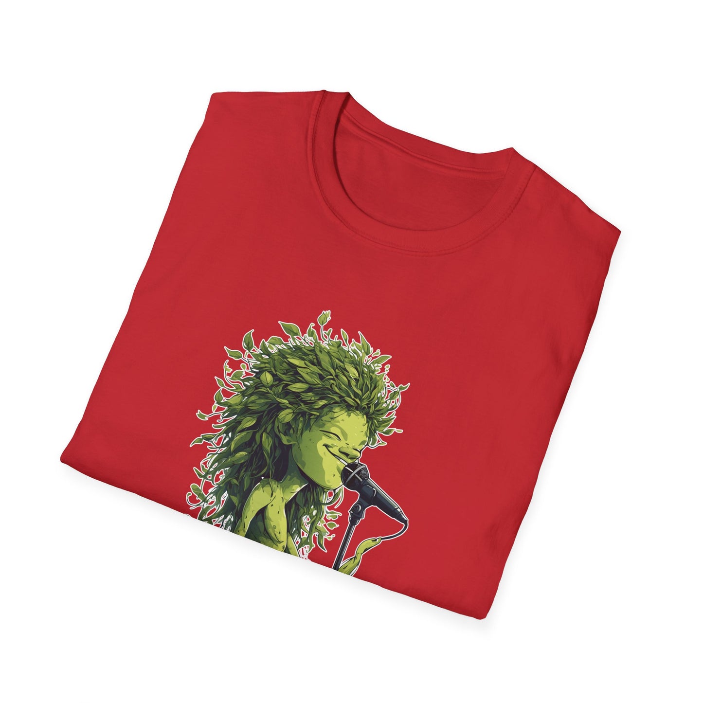 T-Shirt for Plant Lover Tee Led Zeppelin Inspired Singing Sapling Whole Lotta Love Leaves Nature Graphic Shirt Music Fan Gift
