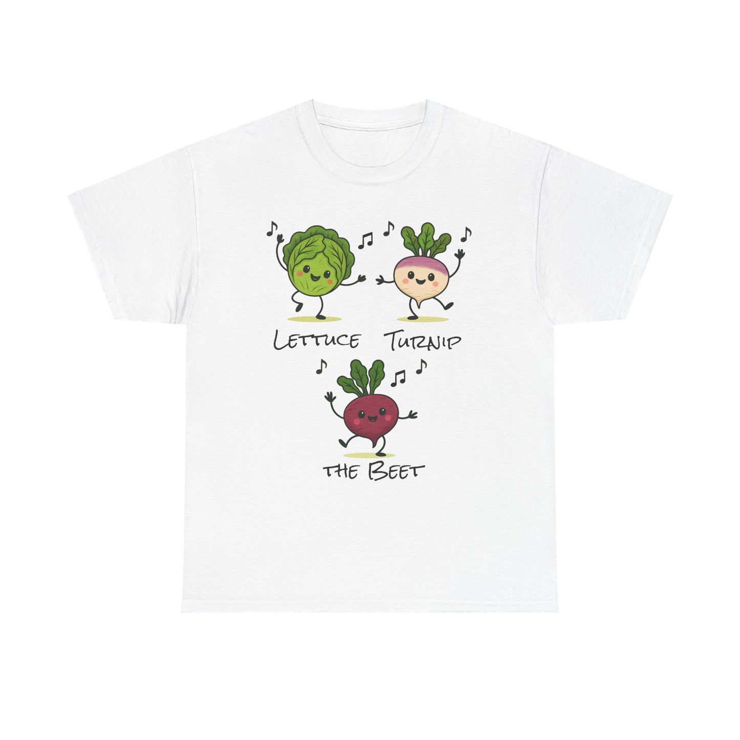 Lettuce Turnip the Beet Tee, Funny Unisex Humor Shirt, Cute Gardening Gift, Music Lover Apparel, Vegetable Lovers Tees