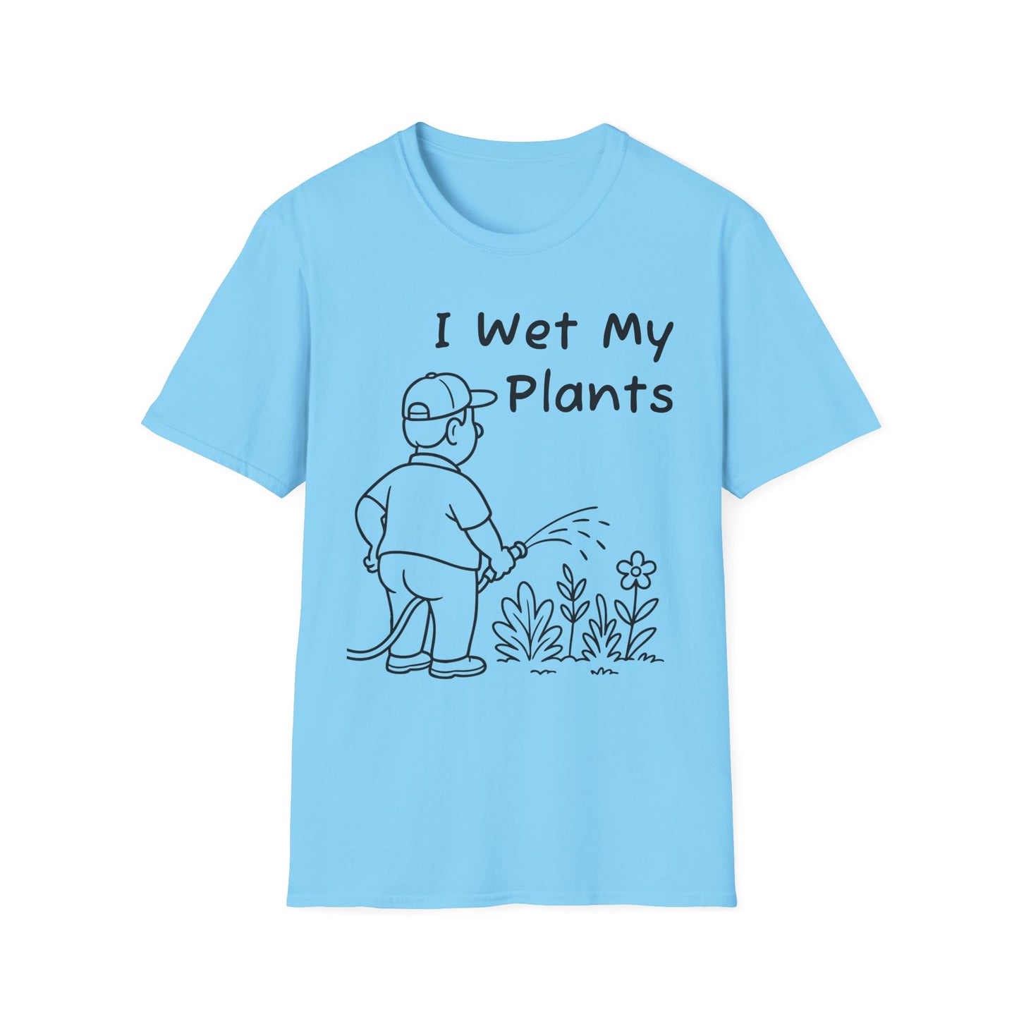 Funny Plant Lover T-Shirt, Gardening Gift, Unisex Tee, I Wet My Plants Shirt, Graphic Shirt