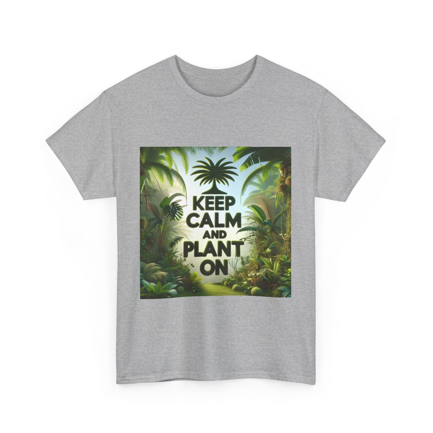 Keep Calm and Plant On Tee, Nature Lover Gift, Gardening T-Shirt, Eco-Friendly Apparel, Unisex Cotton Top