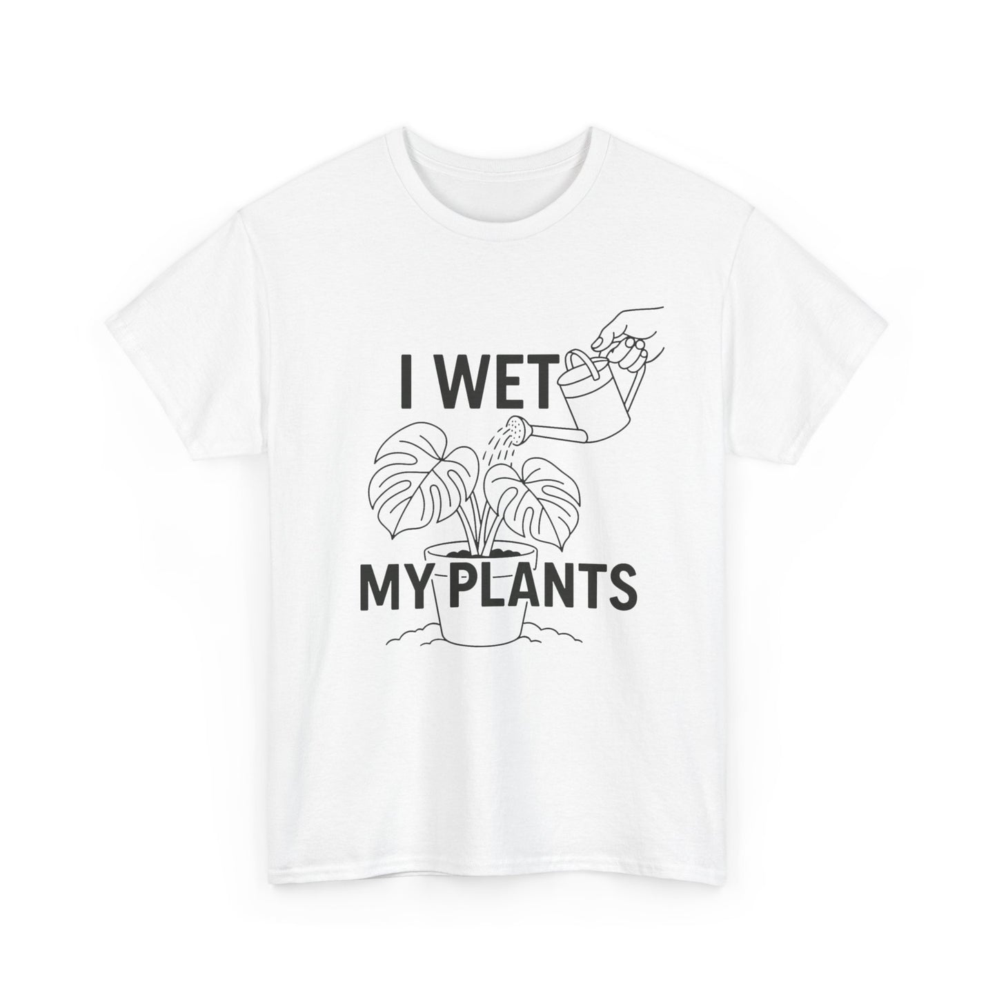 Funny Plant Lover Tee, I Wet My Plants Shirt, Gardening Gift, Unisex Cotton T-Shirt, Plant Parent Apparel, Houseplant Humor Tee