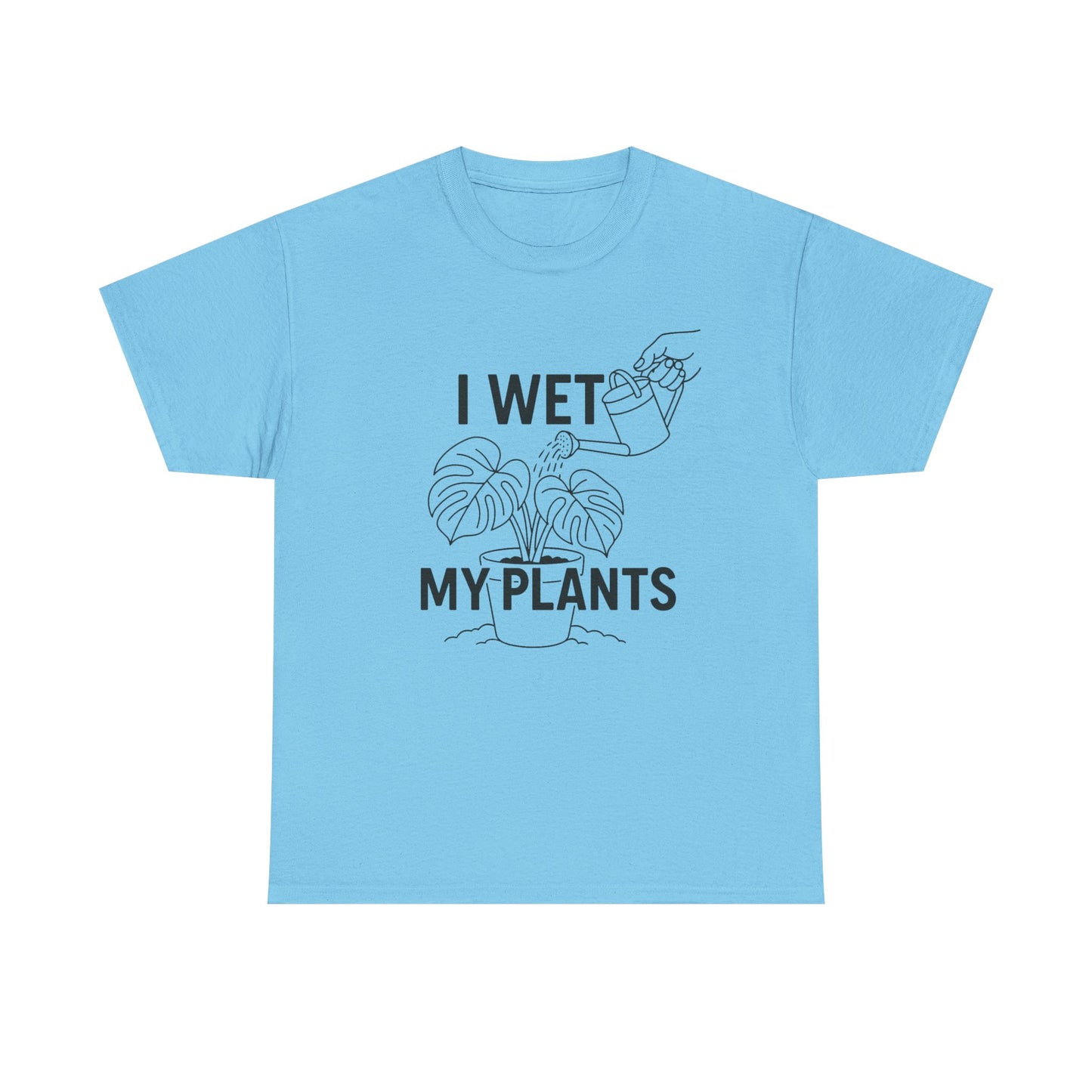 Funny Plant Lover Tee, I Wet My Plants Shirt, Gardening Gift, Unisex Cotton T-Shirt, Plant Parent Apparel, Houseplant Humor Tee