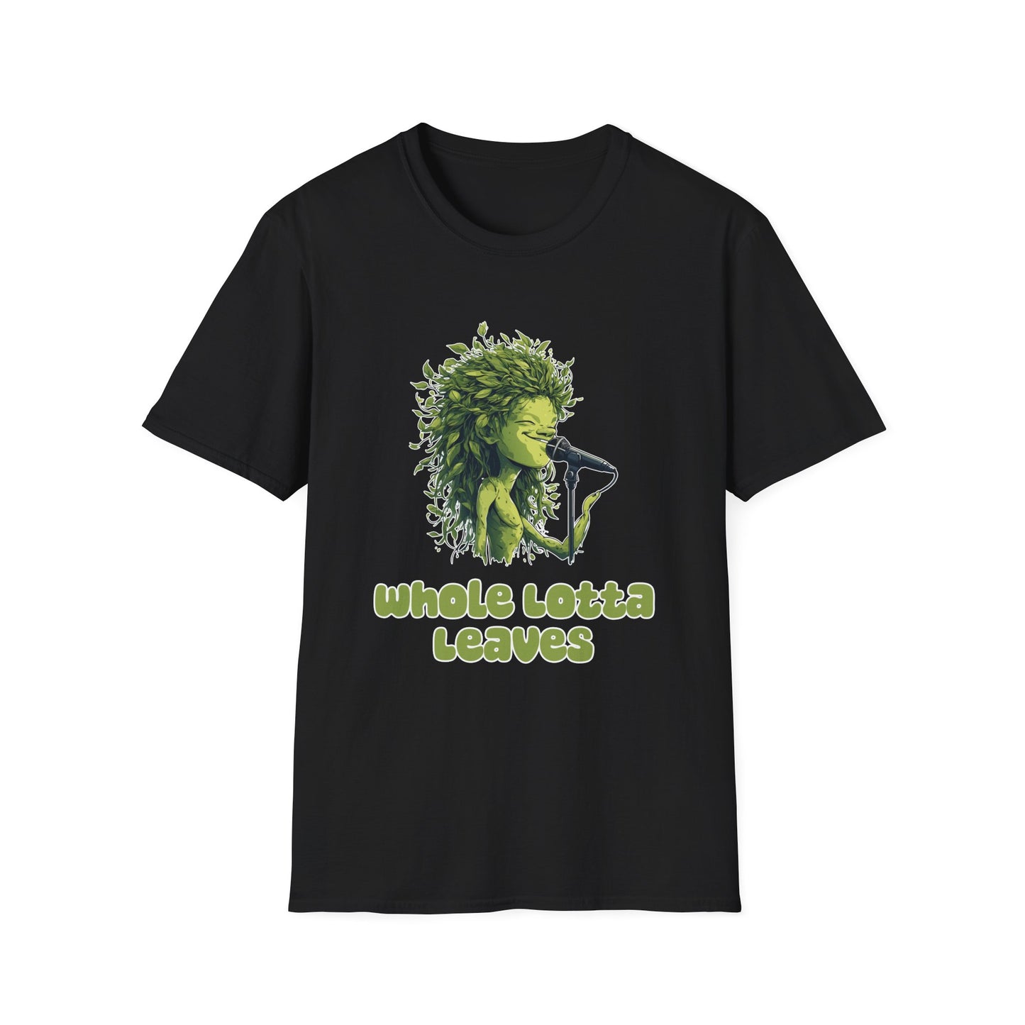 T-Shirt for Plant Lover Tee Led Zeppelin Inspired Singing Sapling Whole Lotta Love Leaves Nature Graphic Shirt Music Fan Gift