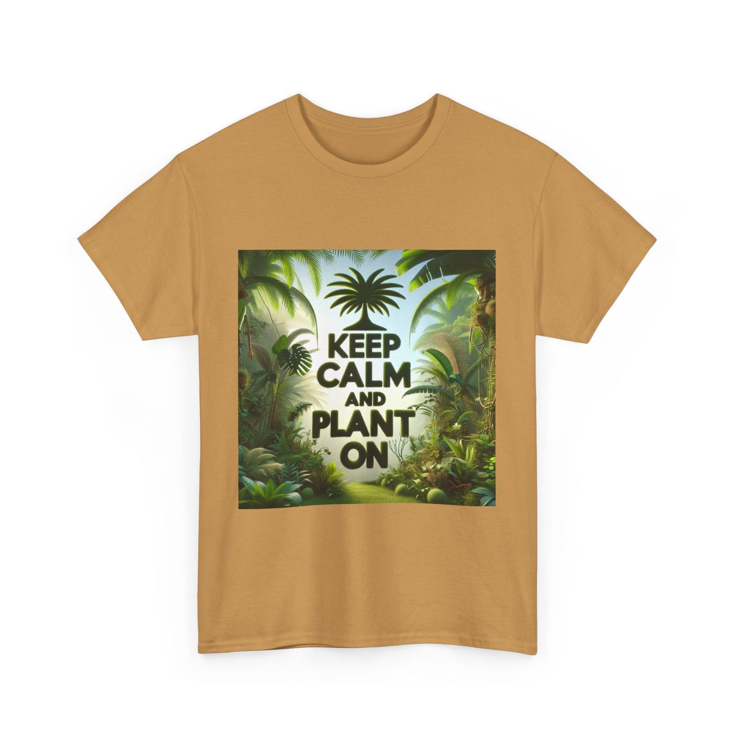 Keep Calm and Plant On Tee, Nature Lover Gift, Gardening T-Shirt, Eco-Friendly Apparel, Unisex Cotton Top