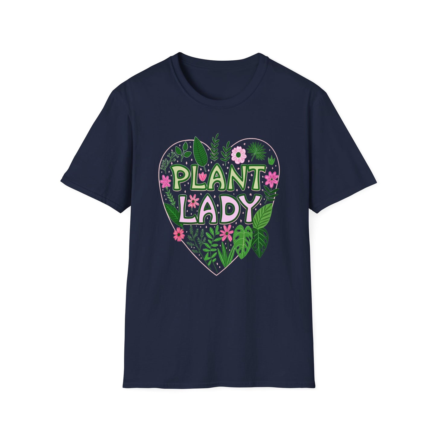 Plant Lady T-Shirt Heart Gift for Gardeners Shirt for Plant Lover Mother's Day Birthday Everyday Wear