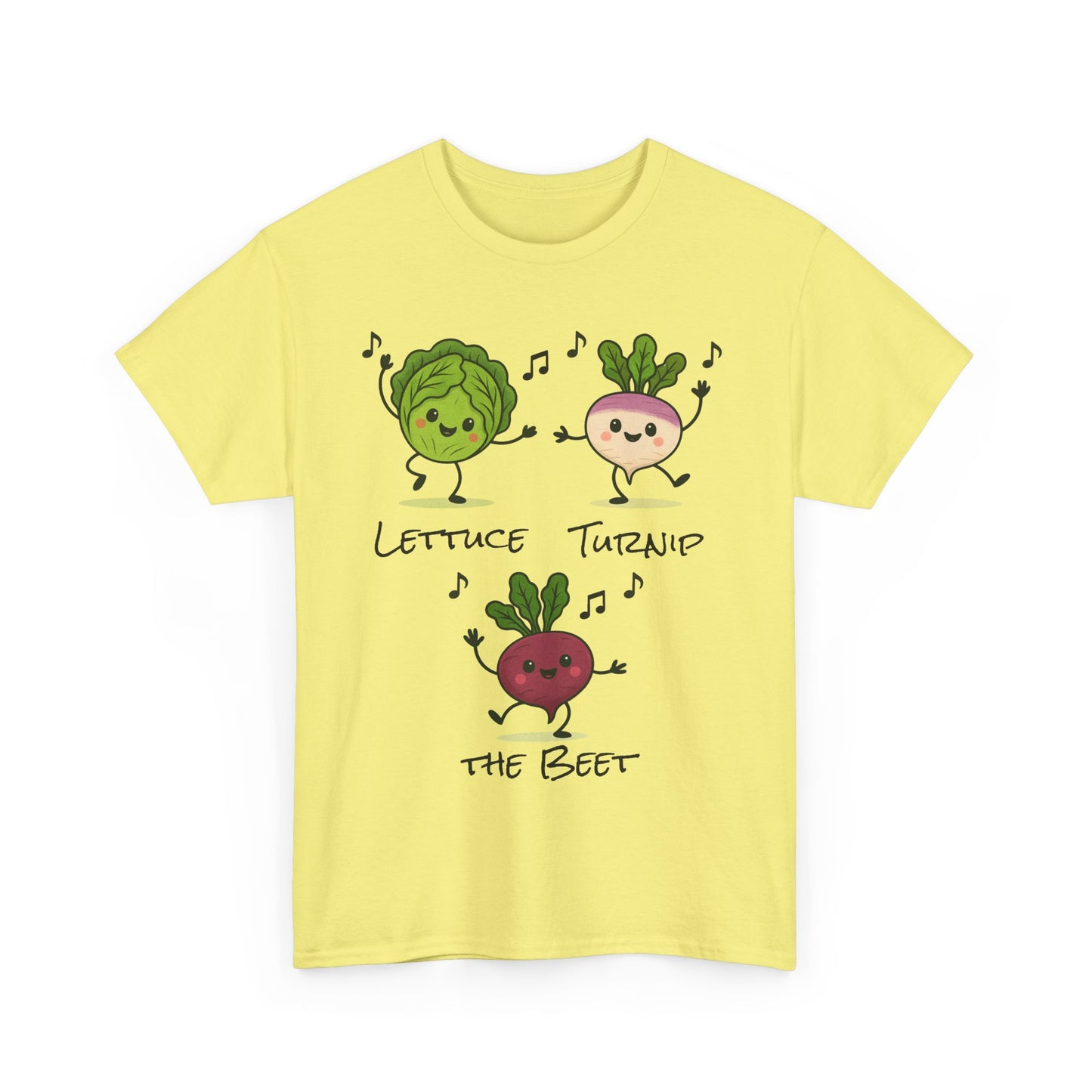 Lettuce Turnip the Beet Tee, Funny Unisex Humor Shirt, Cute Gardening Gift, Music Lover Apparel, Vegetable Lovers Tees