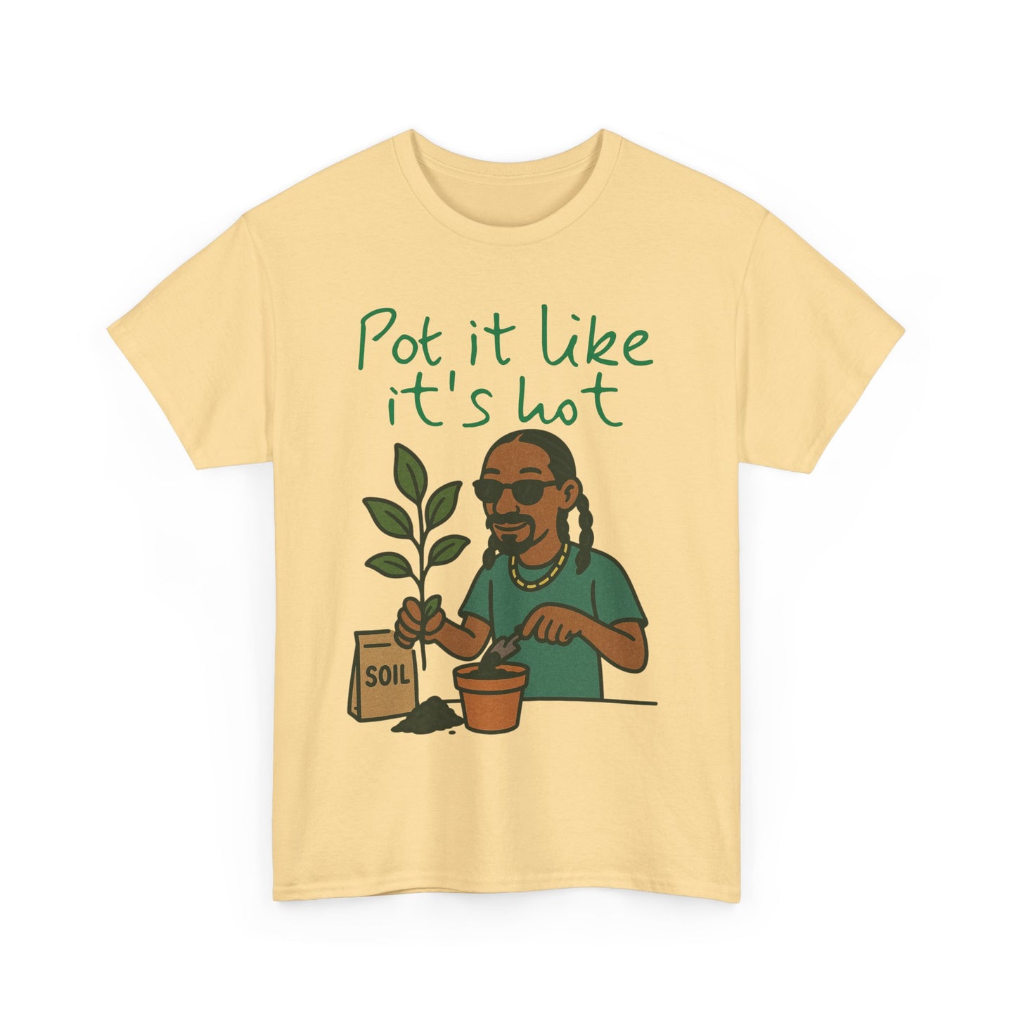Pot It Like It's Hot Tee, Funny Gardening Shirt, Plant Lover Gift, Unisex Cotton Tee, Summer Vibe T-Shirt, Eco-Friendly Apparel