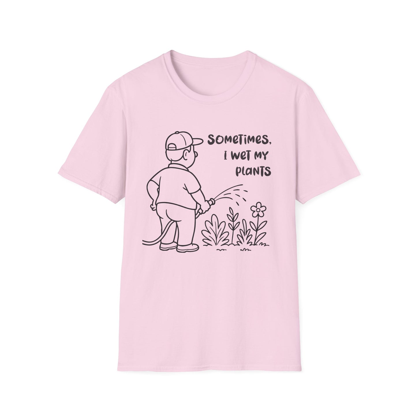 Funny Plant Lover T-Shirt Gift for Gardening Lover Shirt Gift for Him / Her I Wet My Plants Tee