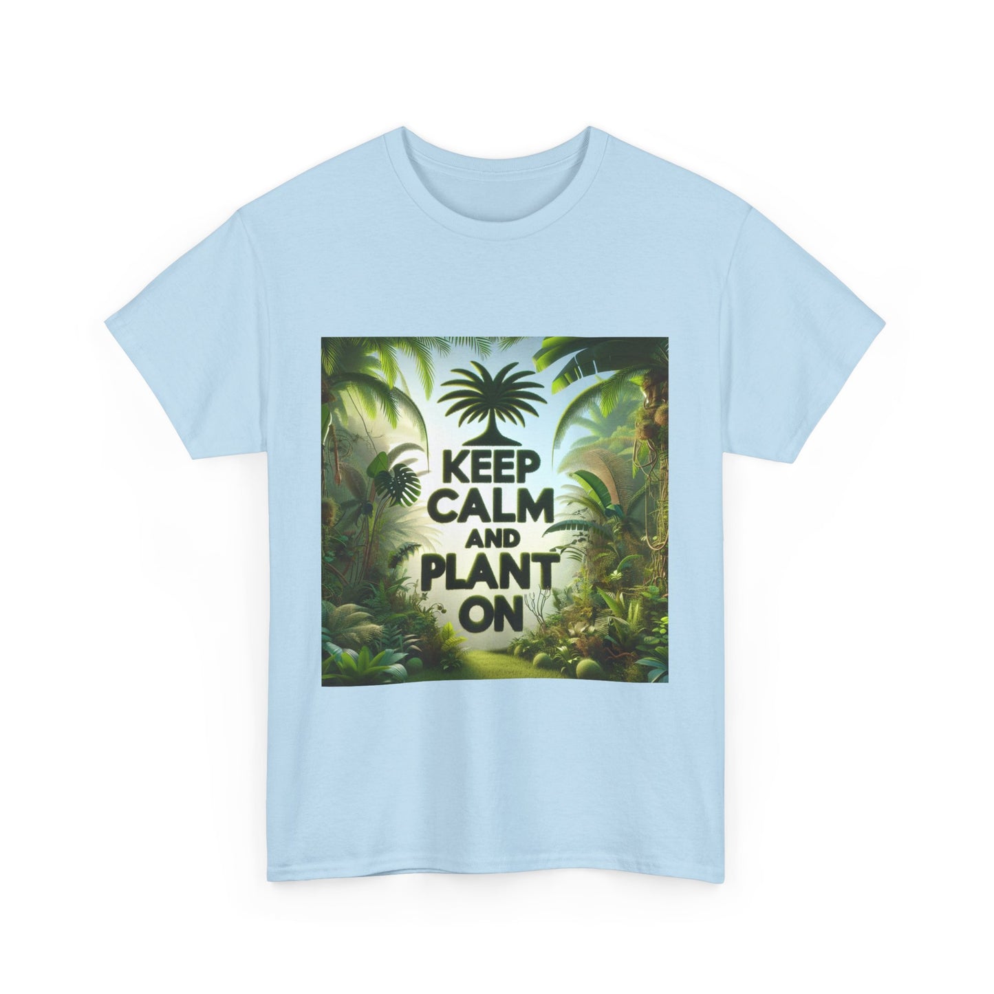 Keep Calm and Plant On Tee, Nature Lover Gift, Gardening T-Shirt, Eco-Friendly Apparel, Unisex Cotton Top