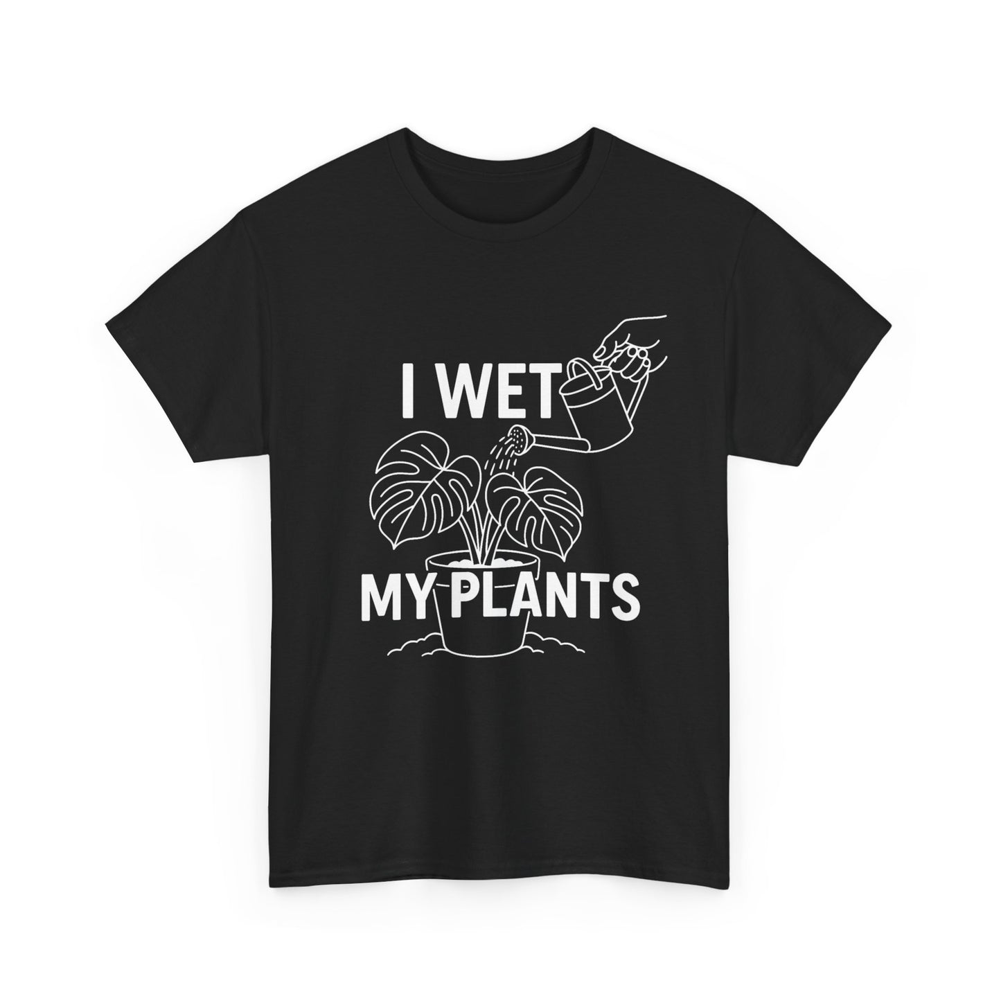 Funny Plant Lover Tee, I Wet My Plants Shirt, Gardening Gift, Unisex Cotton T-Shirt, Plant Parent Apparel, Houseplant Humor Tee