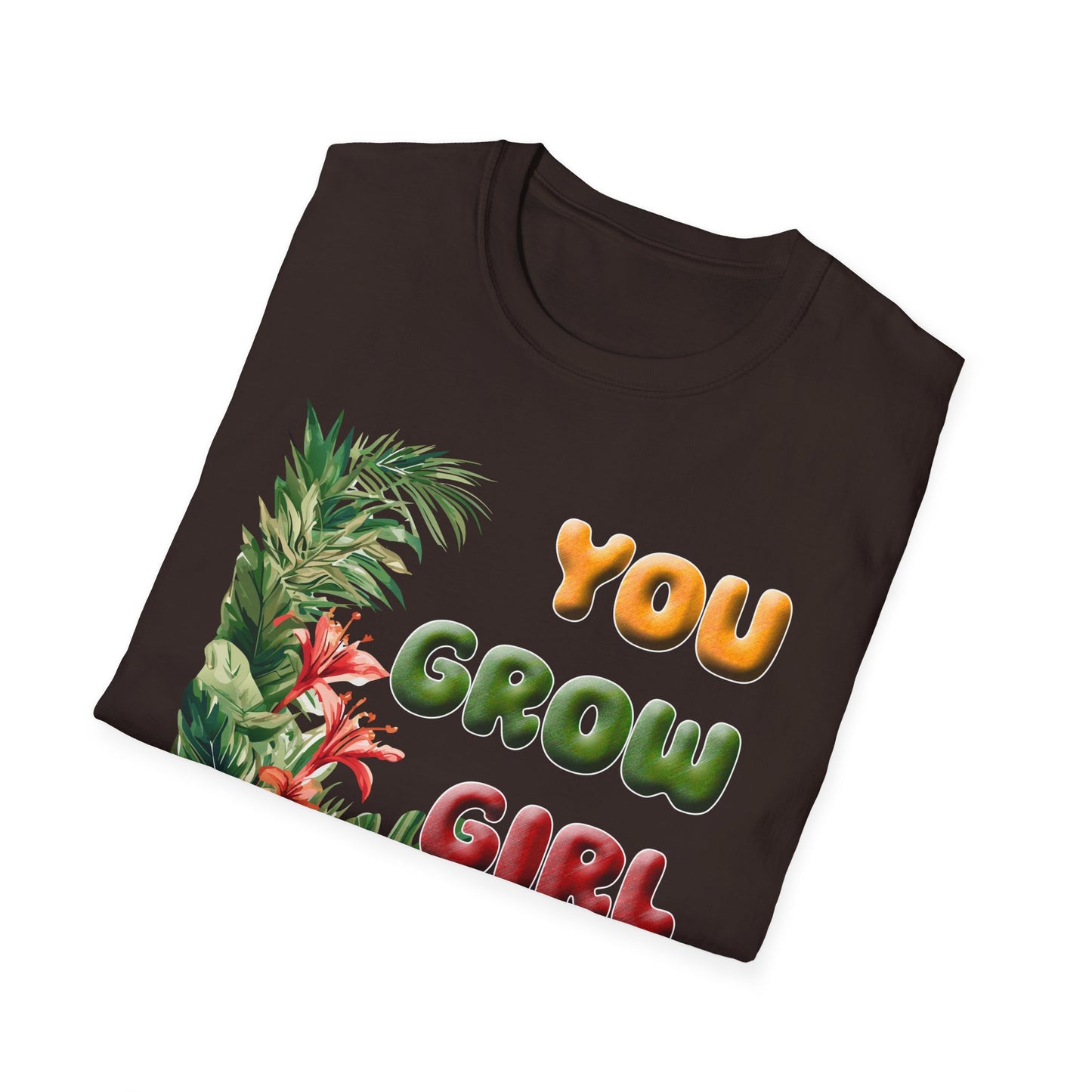 Tropical T-Shirt for Garden Lovers Tee for Plant Lover Inspirational Gift for Women Summer Style You Grow Girl