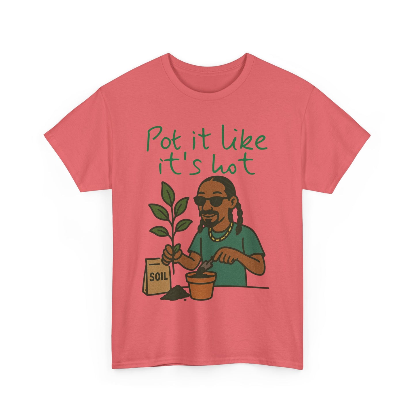 Pot It Like It's Hot Tee, Funny Gardening Shirt, Plant Lover Gift, Unisex Cotton Tee, Summer Vibe T-Shirt, Eco-Friendly Apparel