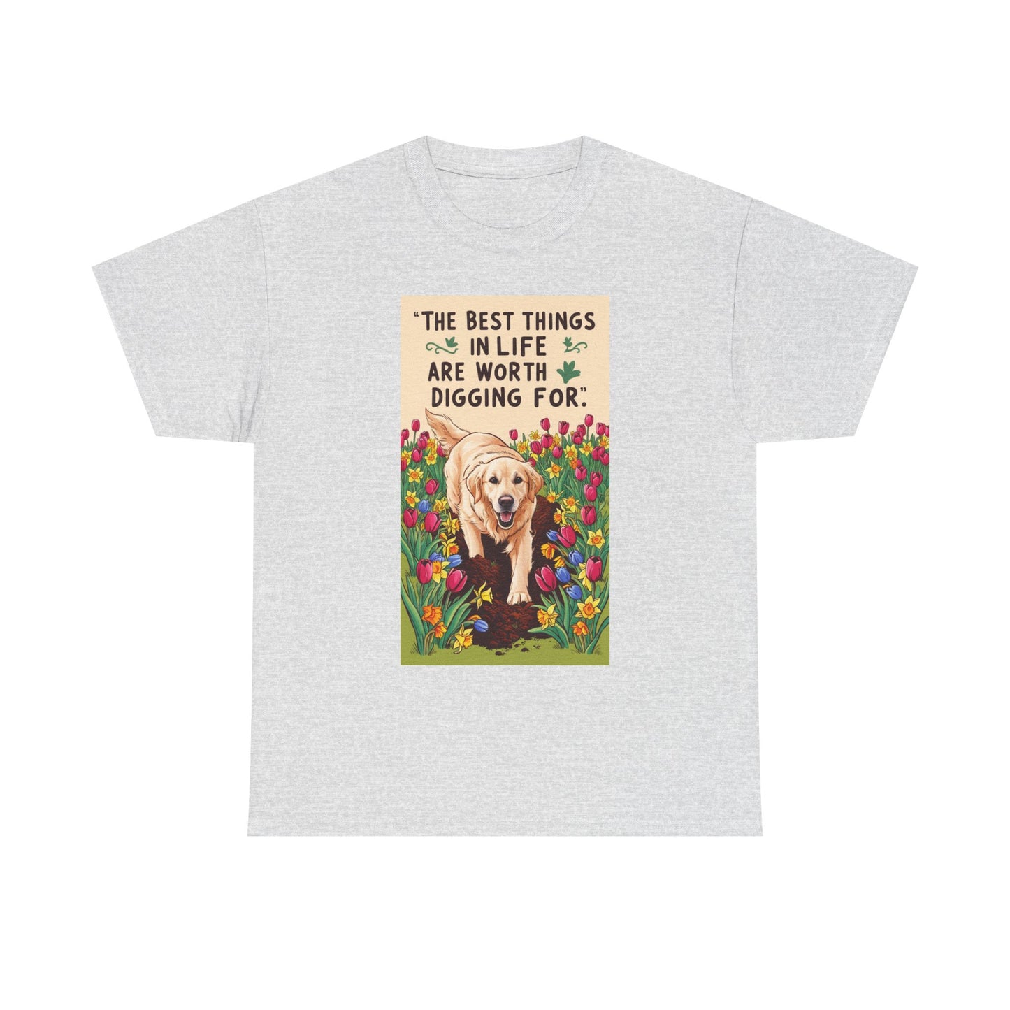 Garden Lover, Dog Lover Tee, Unisex Cotton Shirt, Pet Parent Gift, Gift for Dog Enthusiasts, Cute Canine T-Shirt, Nature Tee