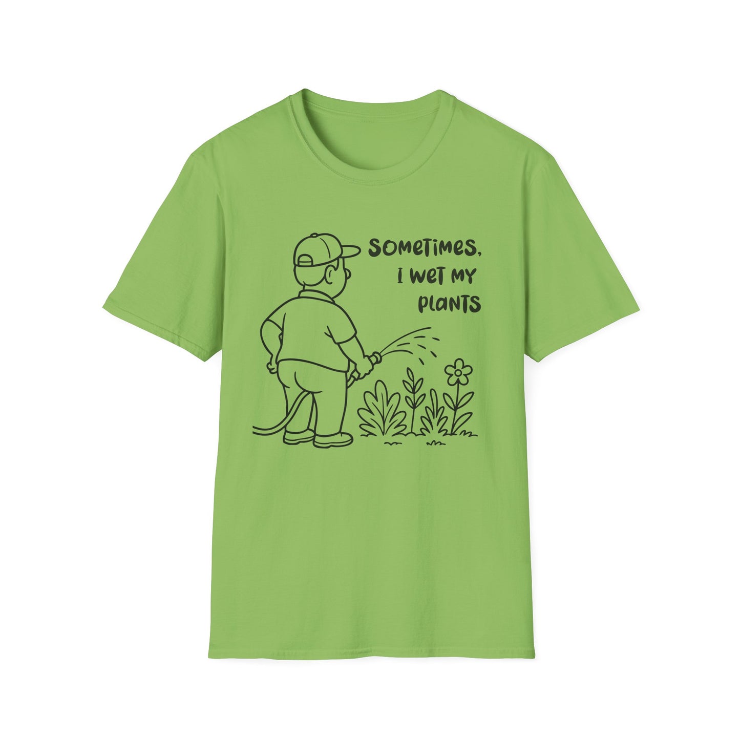 Funny Plant Lover T-Shirt Gift for Gardening Lover Shirt Gift for Him / Her I Wet My Plants Tee