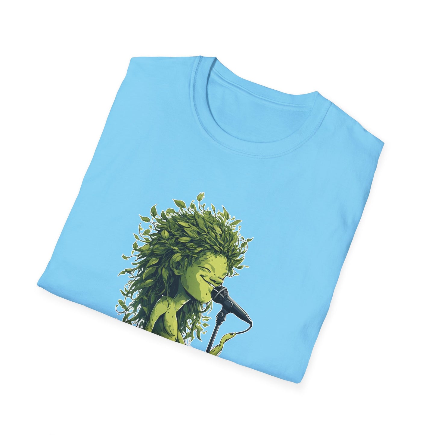 T-Shirt for Plant Lover Tee Led Zeppelin Inspired Singing Sapling Whole Lotta Love Leaves Nature Graphic Shirt Music Fan Gift