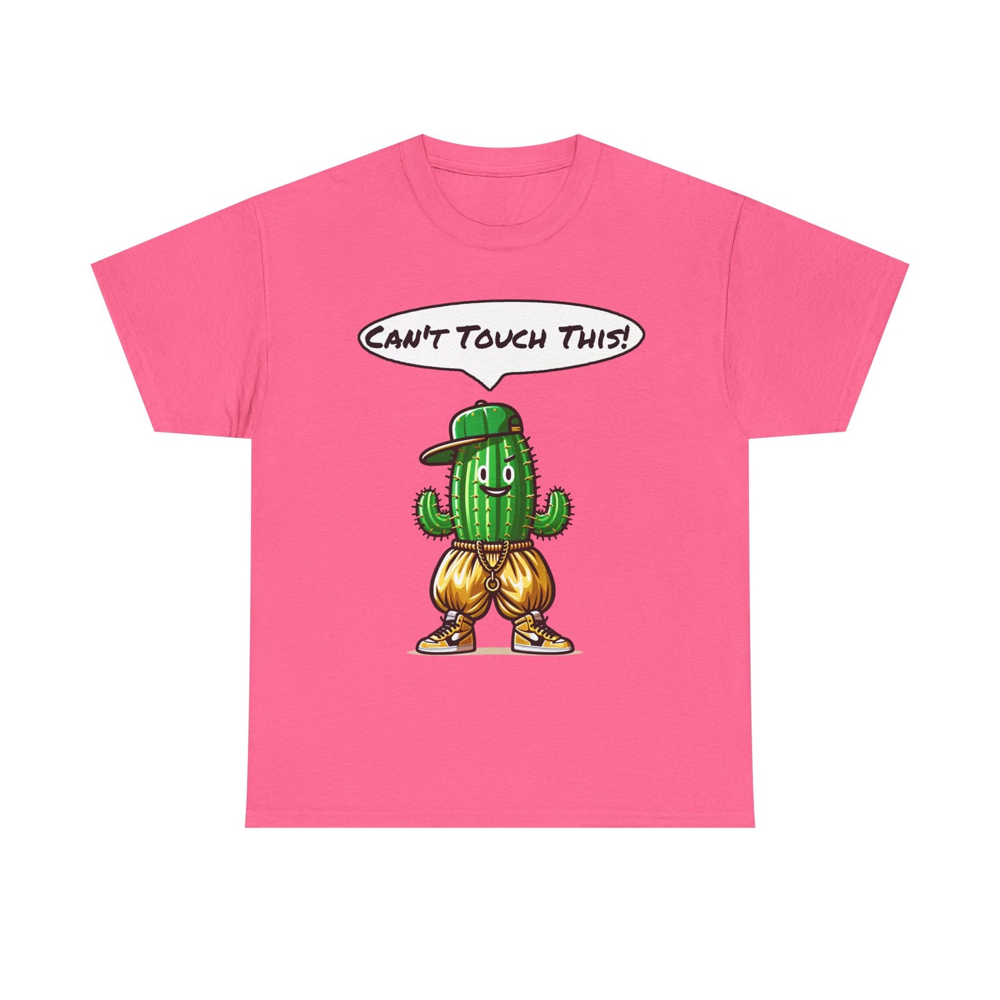 Funny Cactus Tee - Can't Touch This! | Unisex Heavy Cotton T-Shirt, Gift for Friends, Casual Wear, Summer Fashion, Unique Graphic Tee