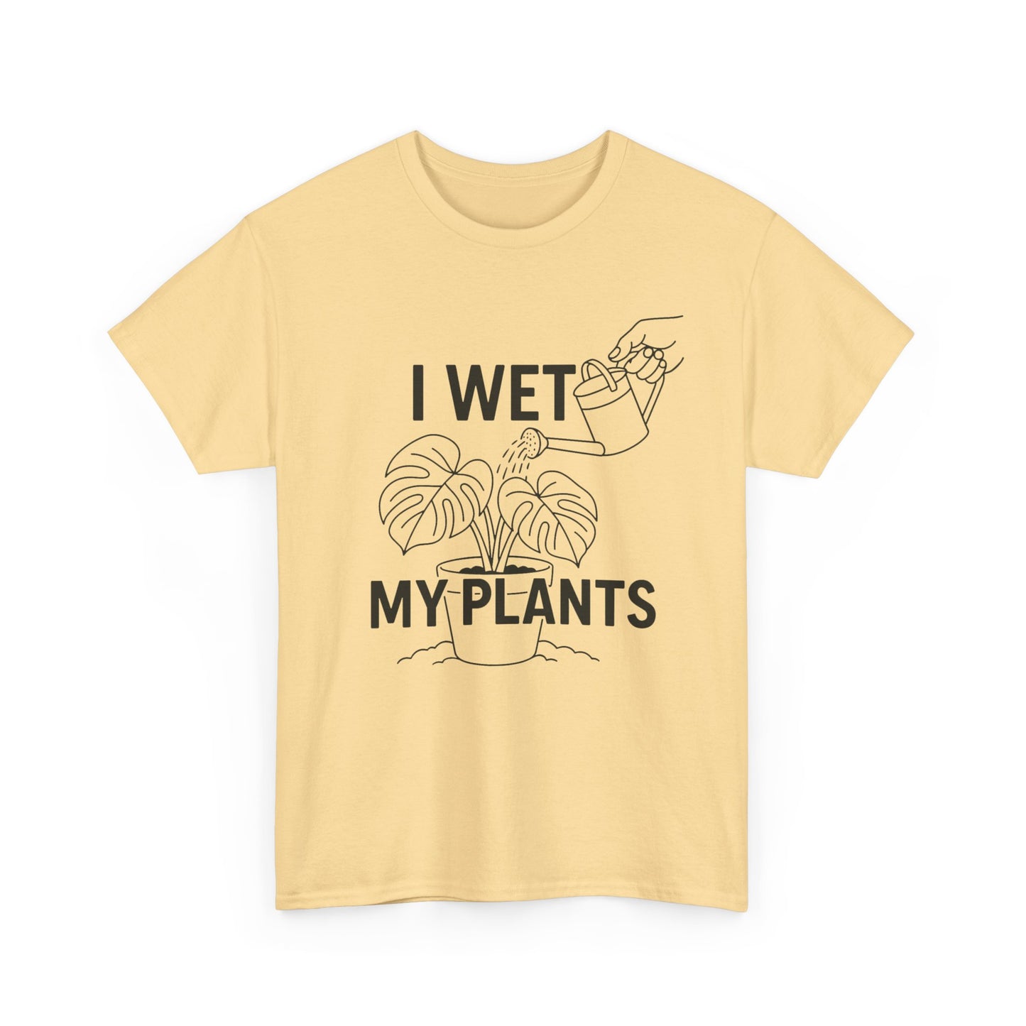 Funny Plant Lover Tee, I Wet My Plants Shirt, Gardening Gift, Unisex Cotton T-Shirt, Plant Parent Apparel, Houseplant Humor Tee