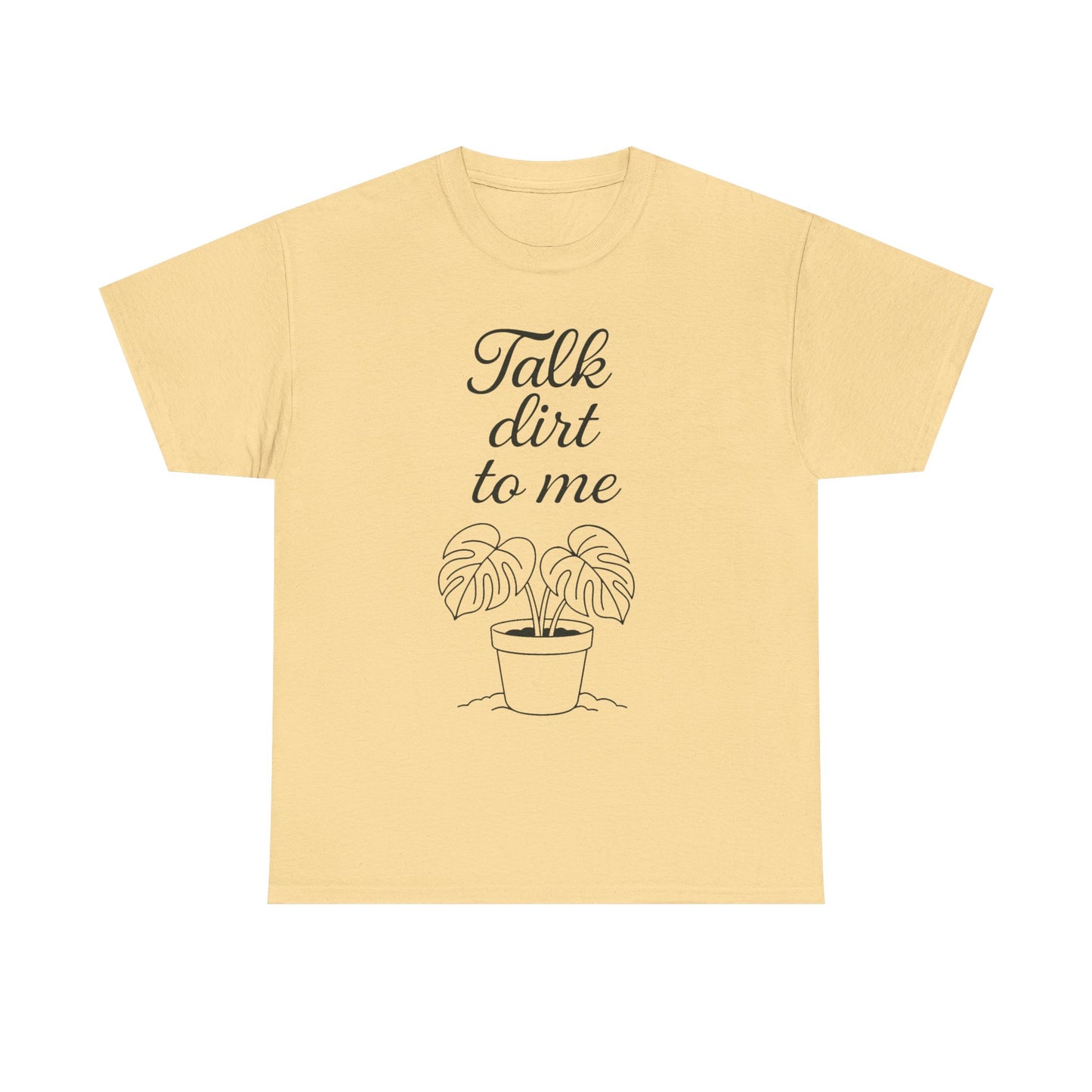 Funny Plant Lover Tee - Talk Dirt to Me Cotton Shirt, Gardening Gift, Casual Wear, Plant Mom Apparel, Unique Gift for Her