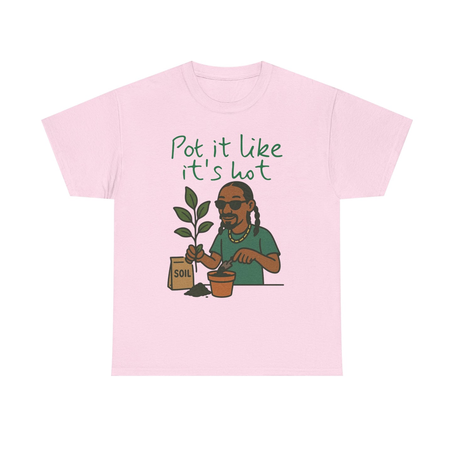 Pot It Like It's Hot Tee, Funny Gardening Shirt, Plant Lover Gift, Unisex Cotton Tee, Summer Vibe T-Shirt, Eco-Friendly Apparel