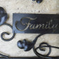 Metal Plant Pot-Candle 'Family' gift wall decor