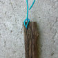 Drift wood mounting on hanging wire 6 inch for orchid epiphyte